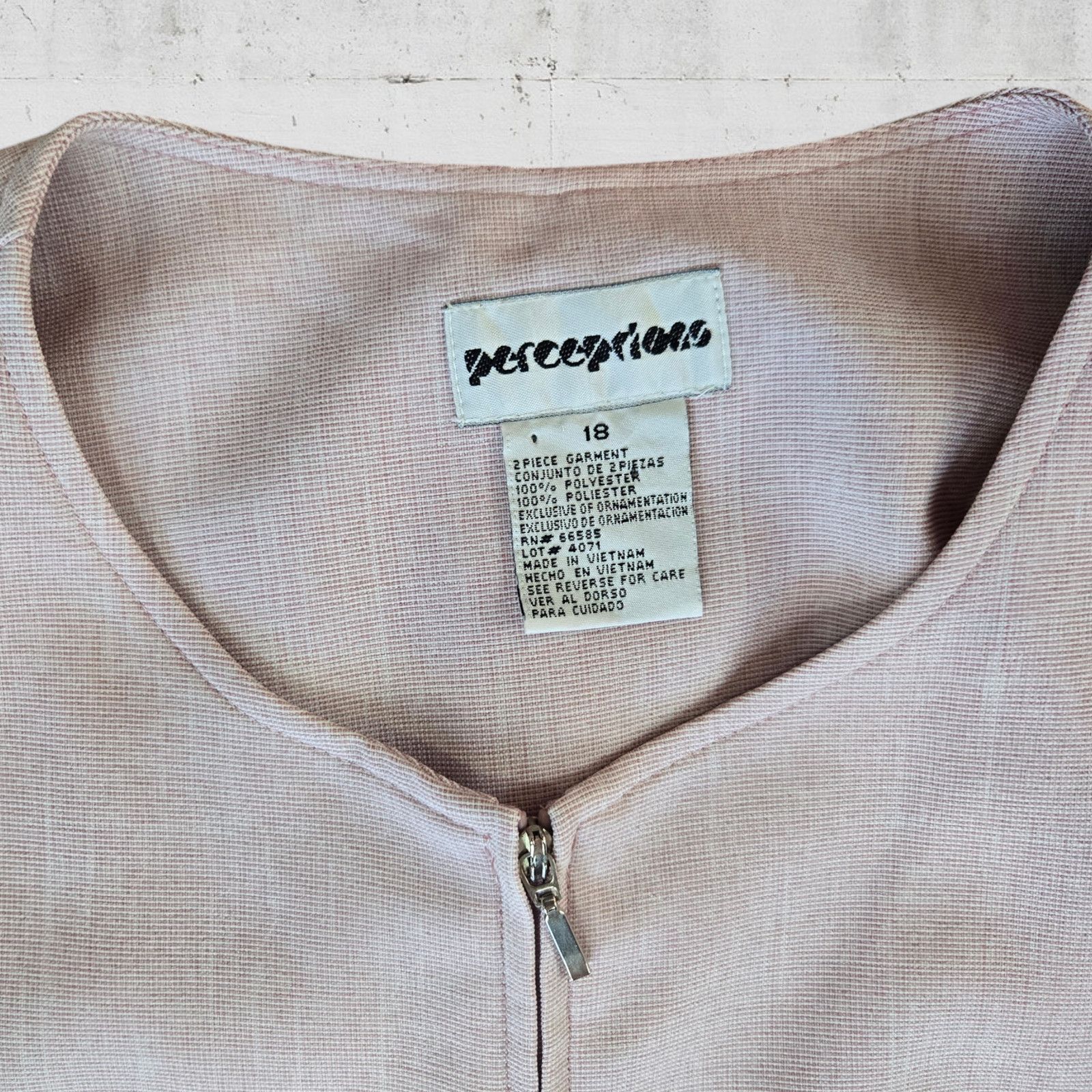 Vintage 90s Lilac Pink Vintage Pantsuit Set Size Large Size 34" / US 12 / IT 48 - 5 Thumbnail