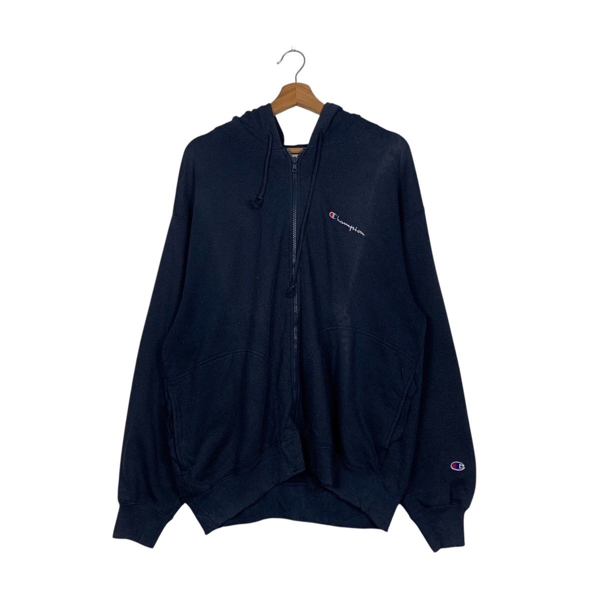 Champion CHAMPION Navy Blue Zipper Hoodies Sweatshirt #1724-C76 Size US XXL / EU 58 / 5 - 10 Thumbnail
