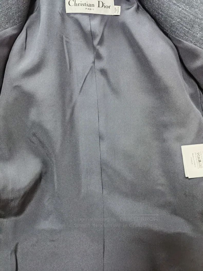 Dior Dior Linen wool gray-blue suit waist jacket Size XXS / US 00 / IT 34 - 8 Thumbnail