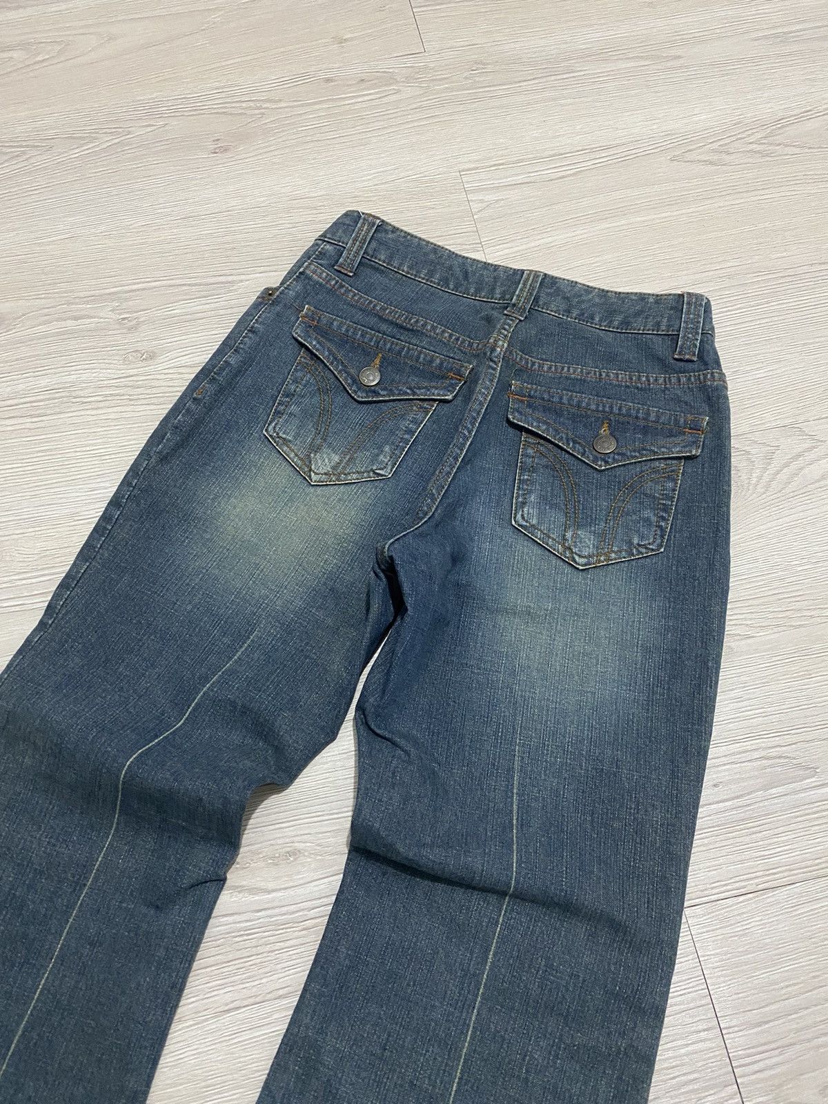 14th Addiction × Japanese Brand × KMRii 2000s KMRii exoc mud wash flare jeans Size US 26 / EU 42 - 4 Thumbnail