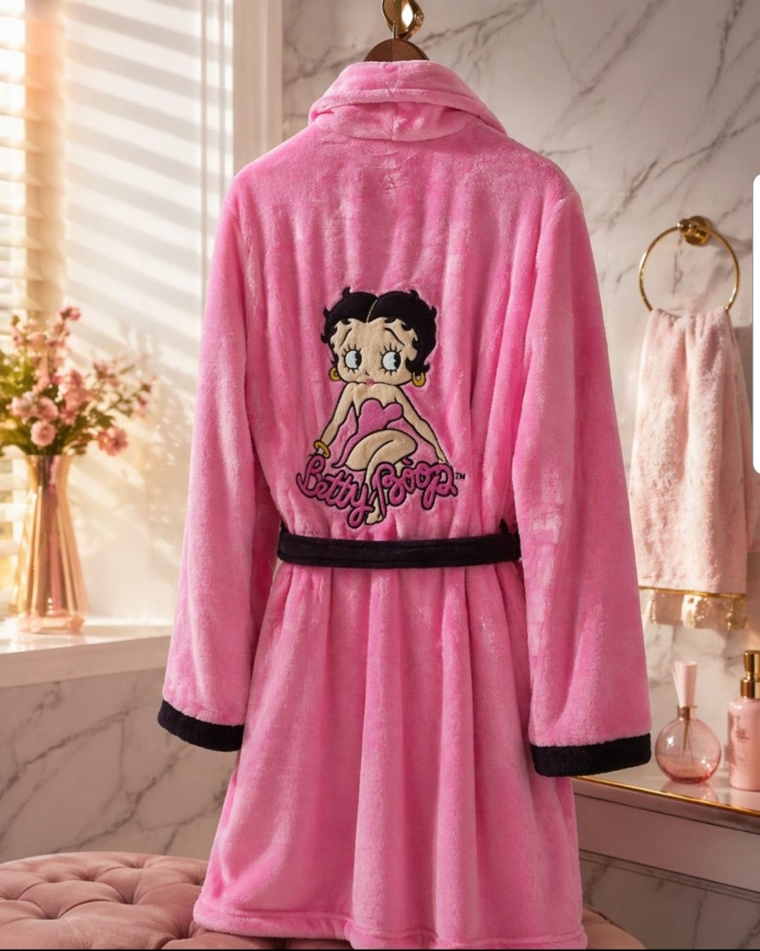 Other BETTY BOOP PLUSH PINK ROBE VINTAGE OS Size ONE SIZE - 4 Thumbnail