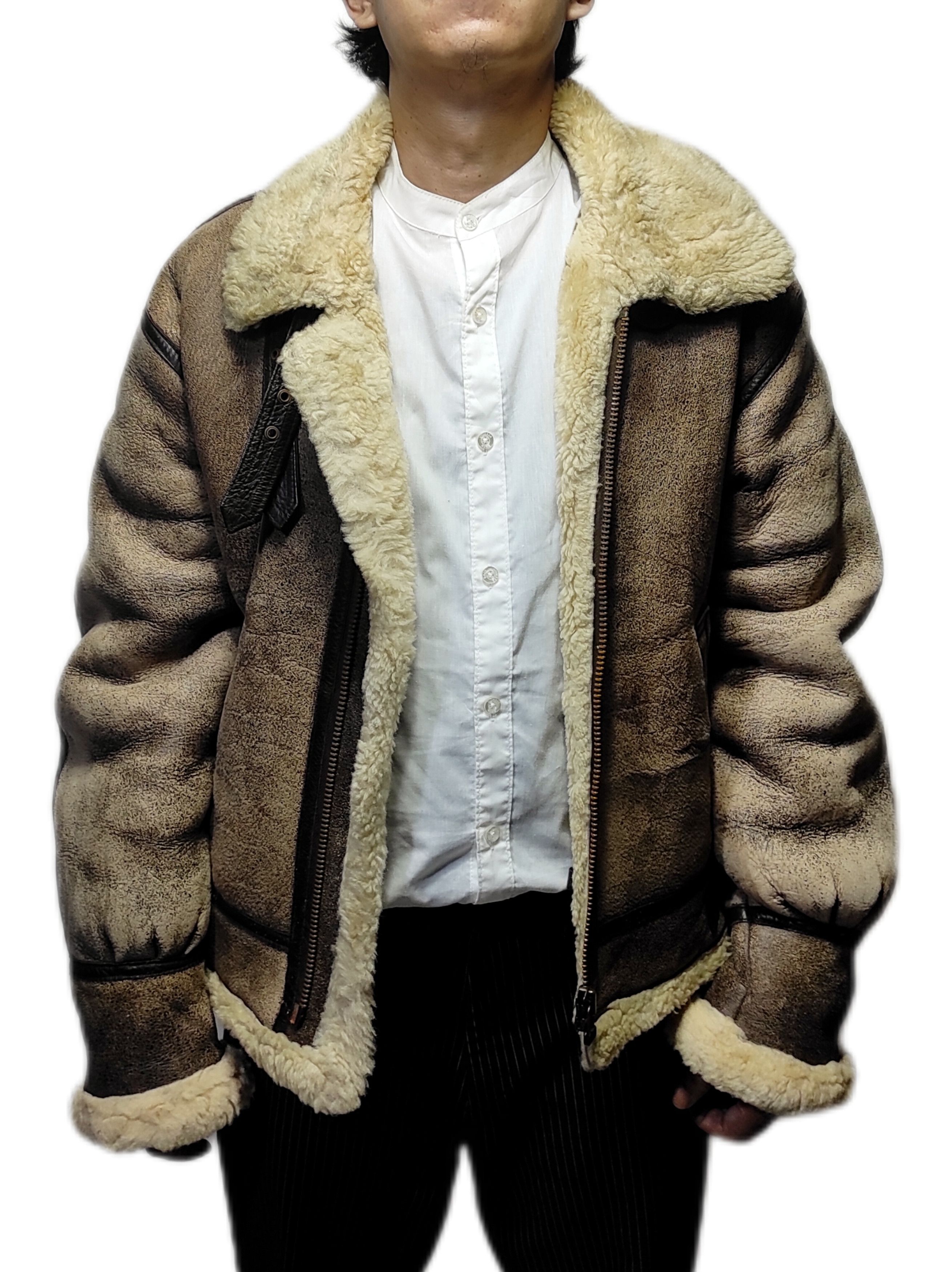 Japanese Brand Beautiful Bomber Flight Jacket Type -B3 Genuine Sheepskin Size US M / EU 48-50 / 2 - 2 Thumbnail