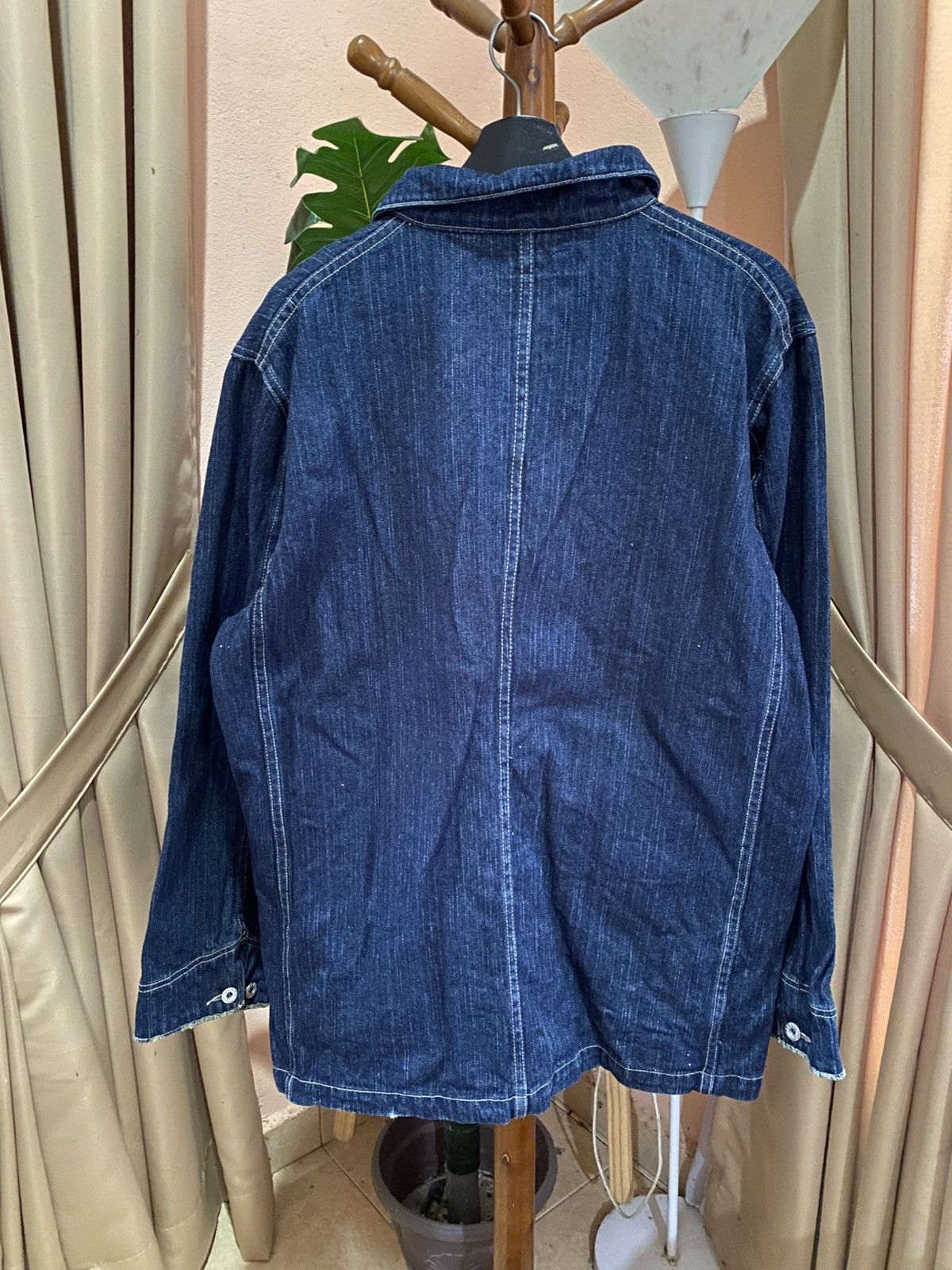Japanese Brand Billy Stone’s Vintage Workwear Denim Jacket – Indigo Blue Size US XL / EU 56 / 4 - 8 Thumbnail