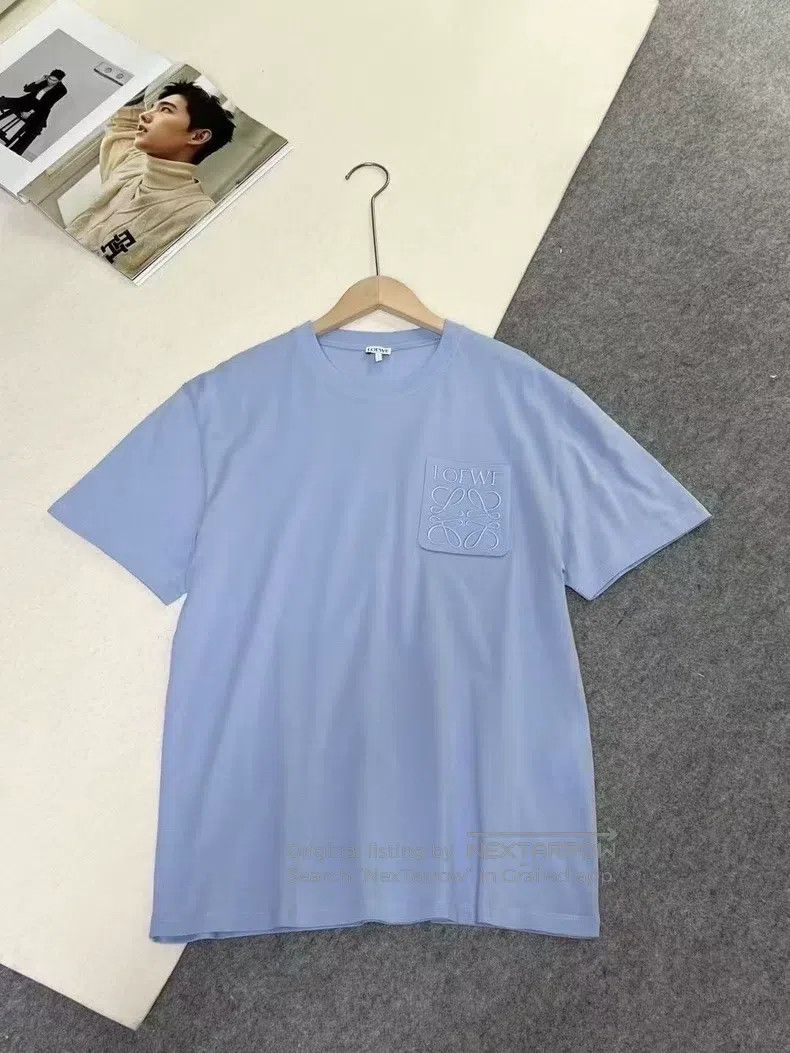 Loewe LOEWE Solid color logo embroidered crew neck short-sleeve Size XS / US 0-2 / IT 36-38 - 2 Thumbnail