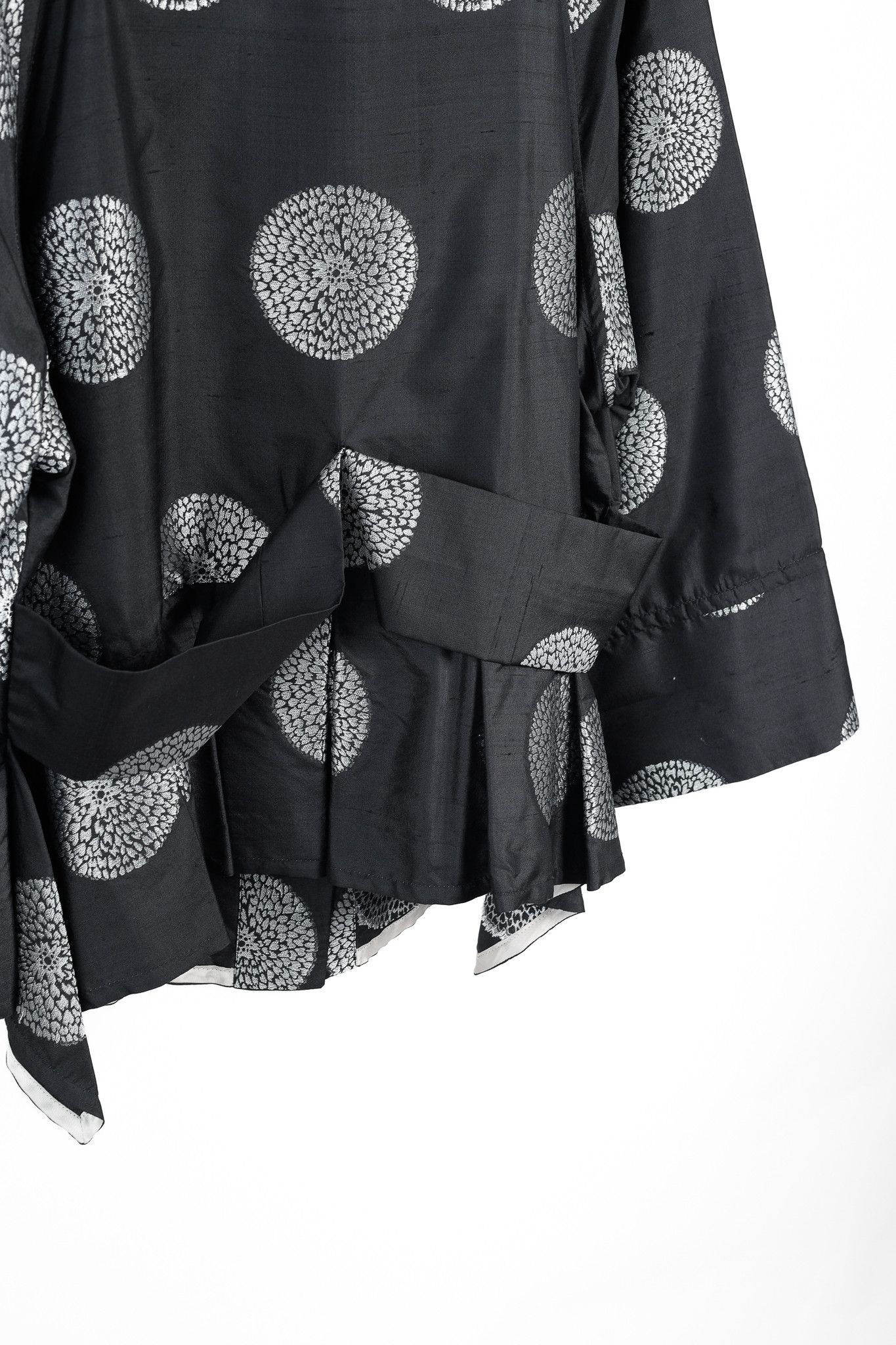 Armani Collezioni Armani Collezioni Black Shantung Mandala-Jacquard Jacket Size L / US 10 / IT 46 - 8 Thumbnail