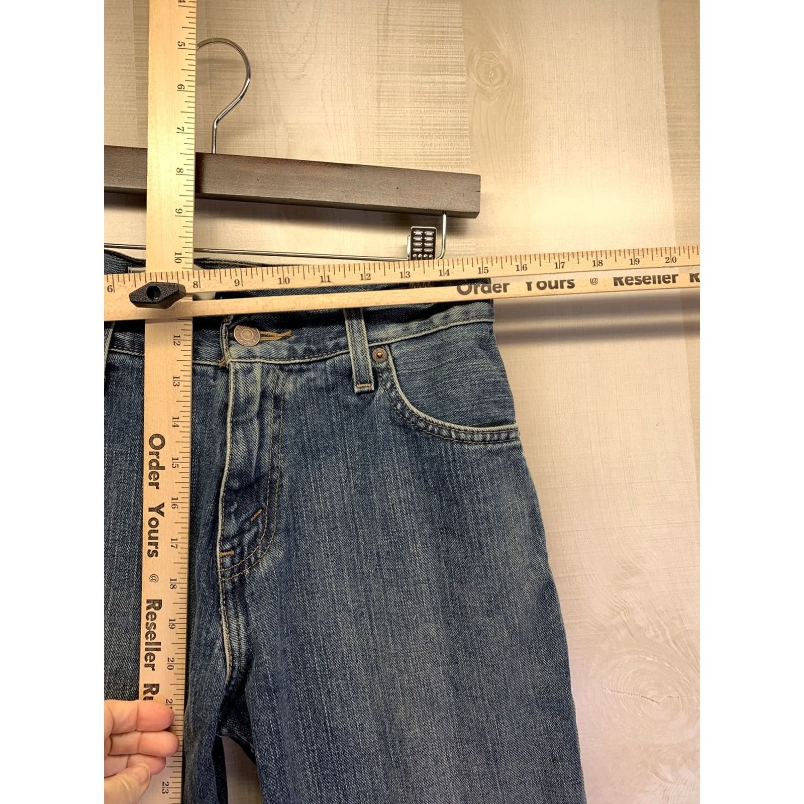Levi's Levi’s Strauss Signature Jeans Men’s 30x30 Color Distressed Denim-4016 Plain/Blue 5-Pocket Design Straight Regular XS? Size US 30 / EU 46 - 2 Thumbnail