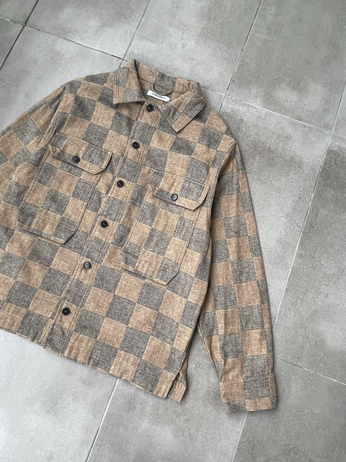 Henrik Vibskov !DS! AW23 Henrik Vibskov Checkered Field Flannel Shirt Size US M / EU 48-50 / 2 - 15 Thumbnail