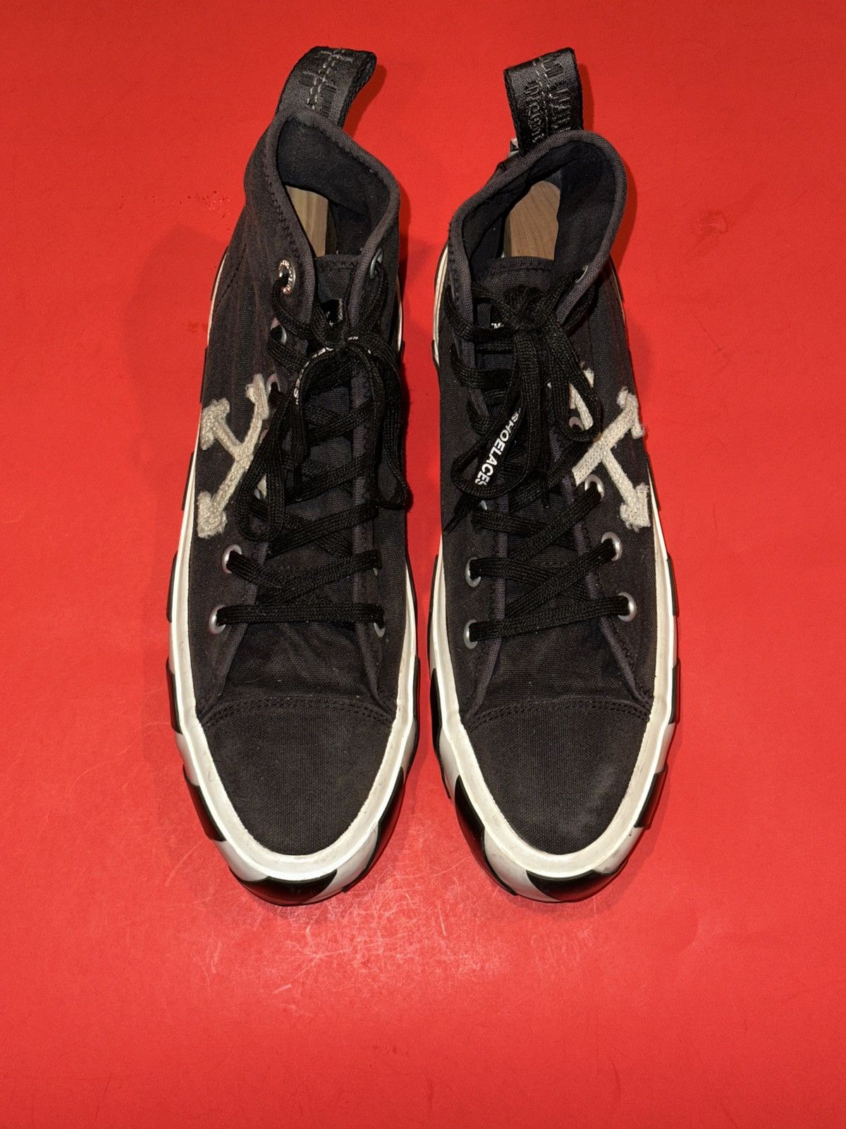 Off-White × Virgil Abloh Off-White Virgil Abloh Mid Top Vulcanized Canvas Sneakers 10 Size US 10 / EU 43 - 12 Thumbnail