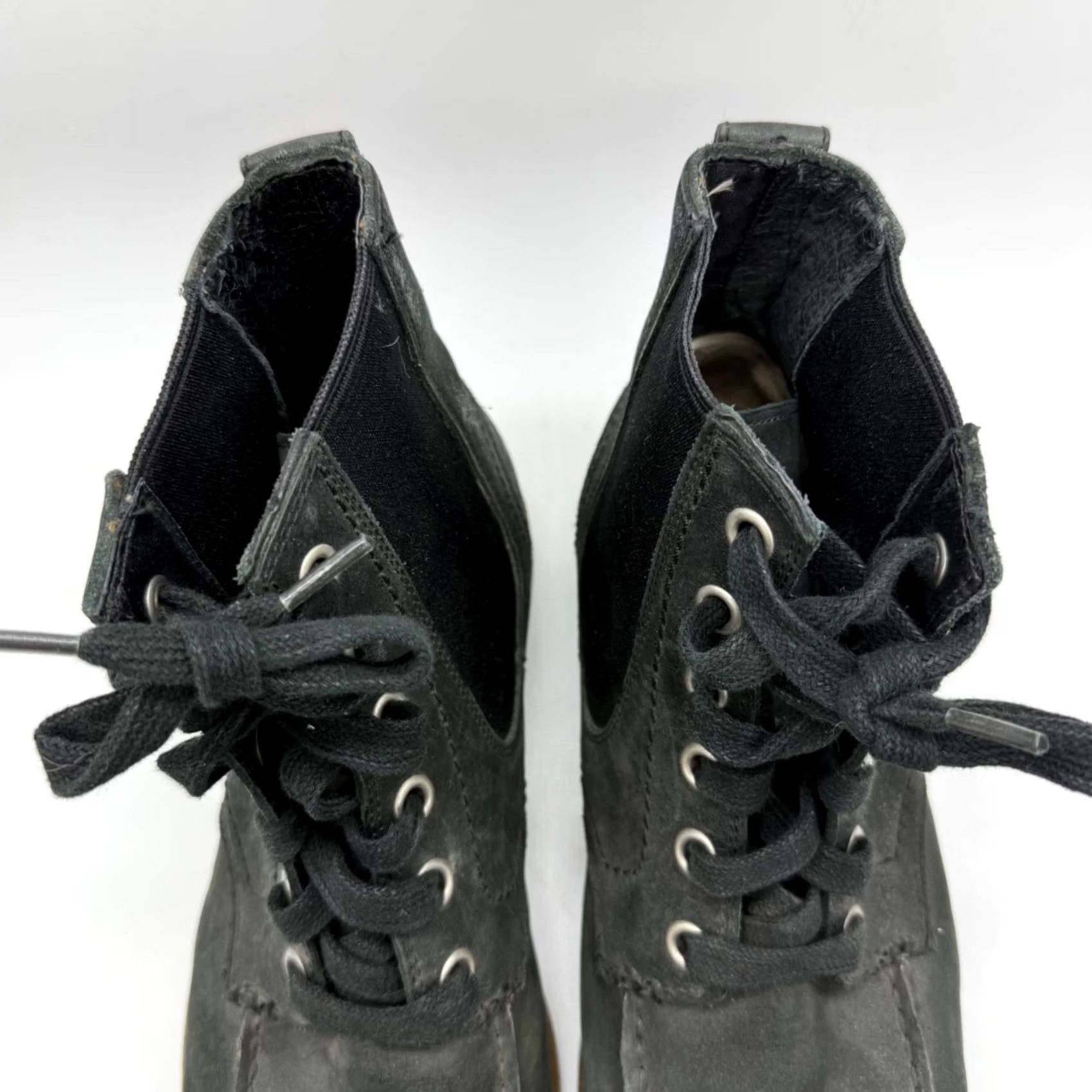 Ugg Ugg Mens Jarrett Faded Black Lace Up Leather Ankle Boots Size 10 Block Heel Size US 10 / EU 43 - 3 Thumbnail