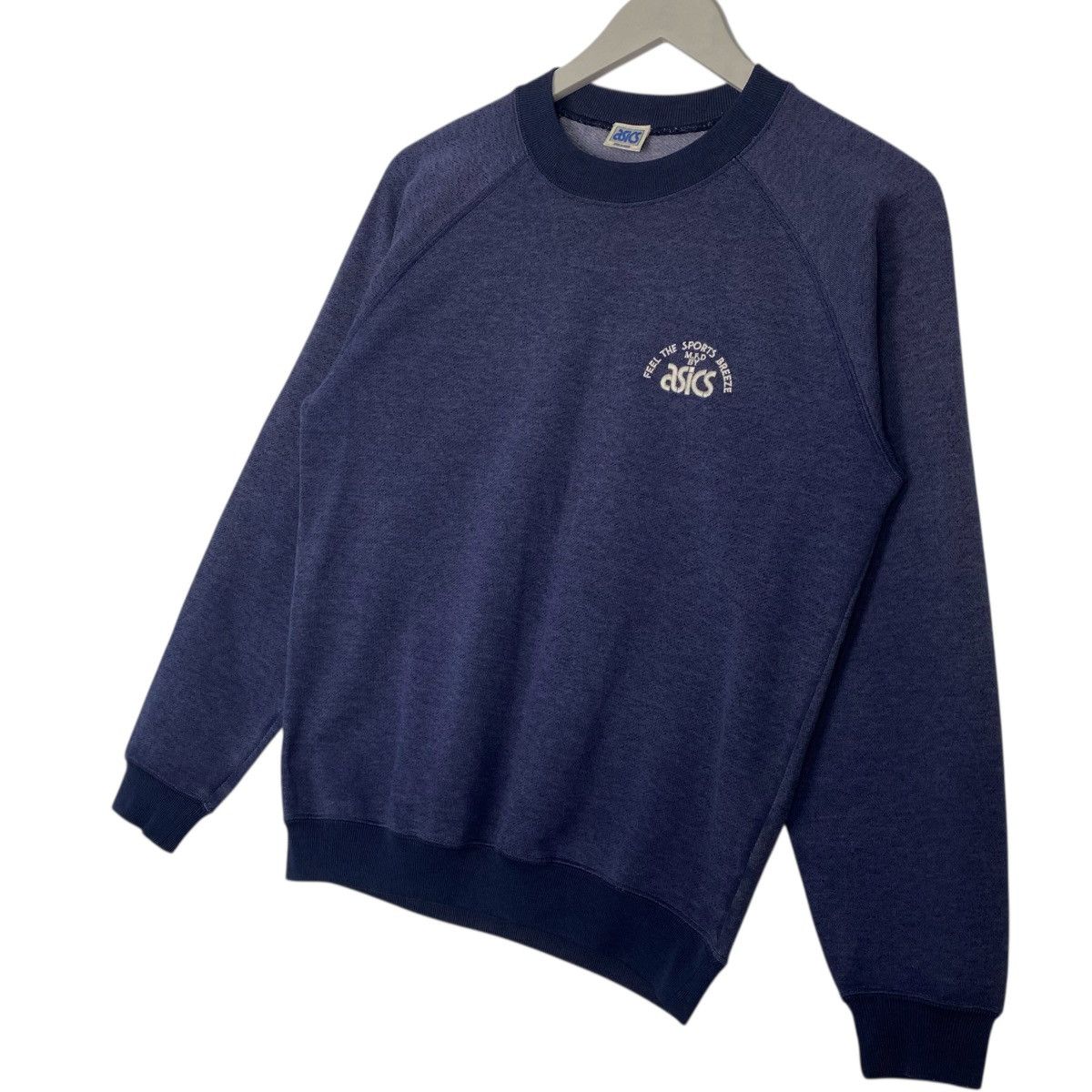 Other Vintage Asics Small Logo Crewneck Sweatshirt Navy Blue SizeS Size US S / EU 44-46 / 1 - 2 Thumbnail