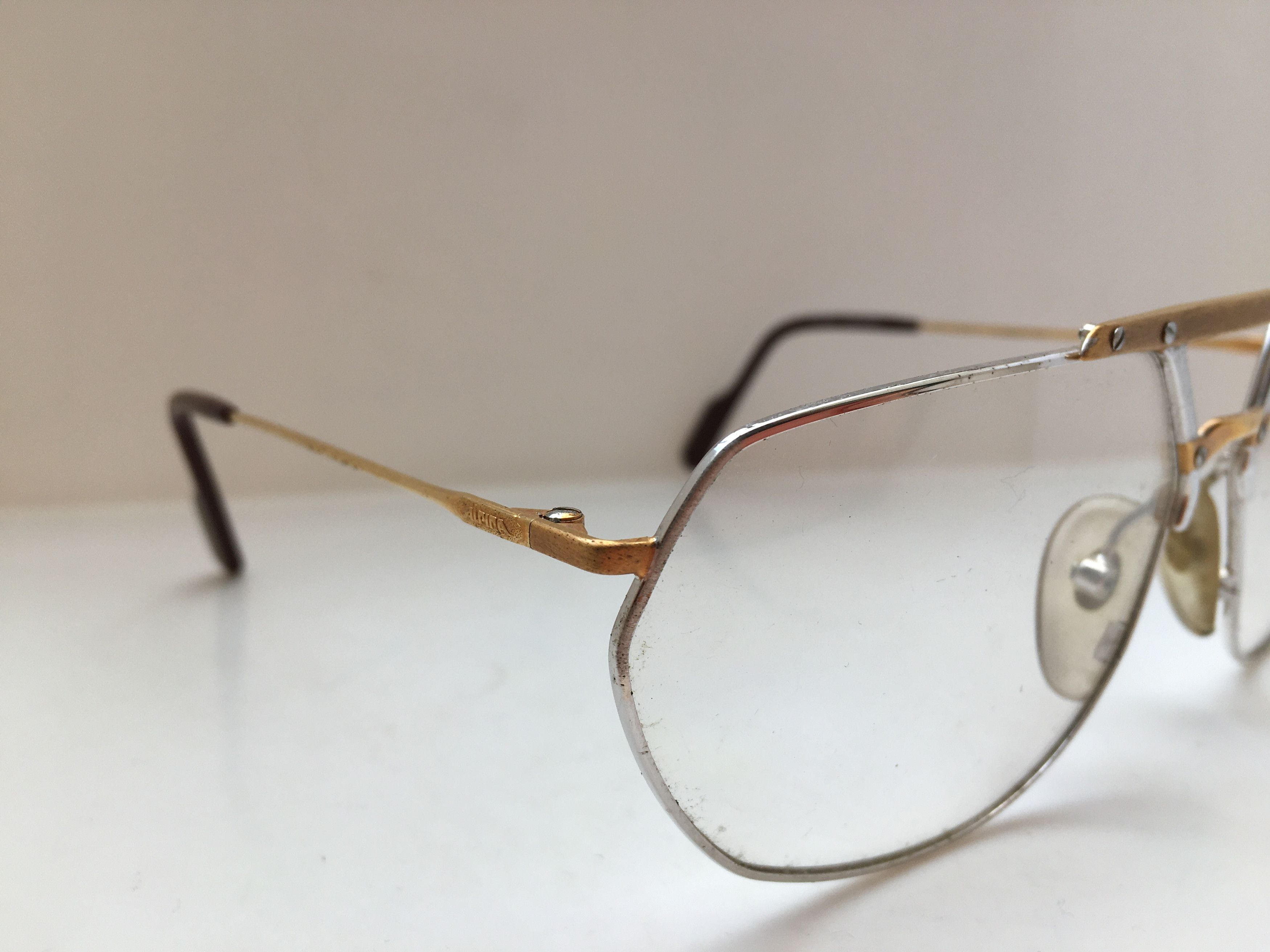 Vintage Vintage Alpina FM52 Aviator Eyeglasses Frame W.Germany Size ONE SIZE - 2 Thumbnail
