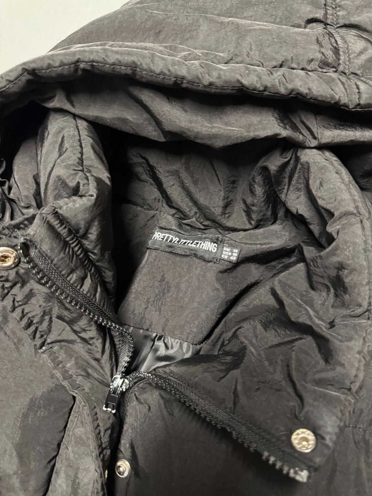 Designer PrettyLittleThing Hooded Puffer Jacket Size L / US 10 / IT 46 - 4 Thumbnail