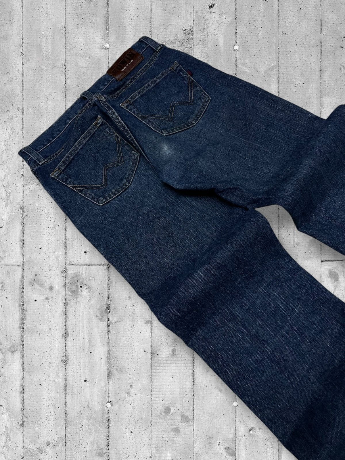 Designer × Edwin × Vintage Vintage 1990s Japan Designer Edwin 403 Distressed Denim Size US 29 - 14 Thumbnail