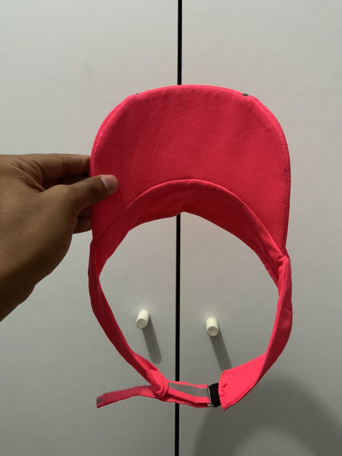 Japanese Brand Kalenji Spellout Pink Visor Hat Size ONE SIZE - 6 Thumbnail