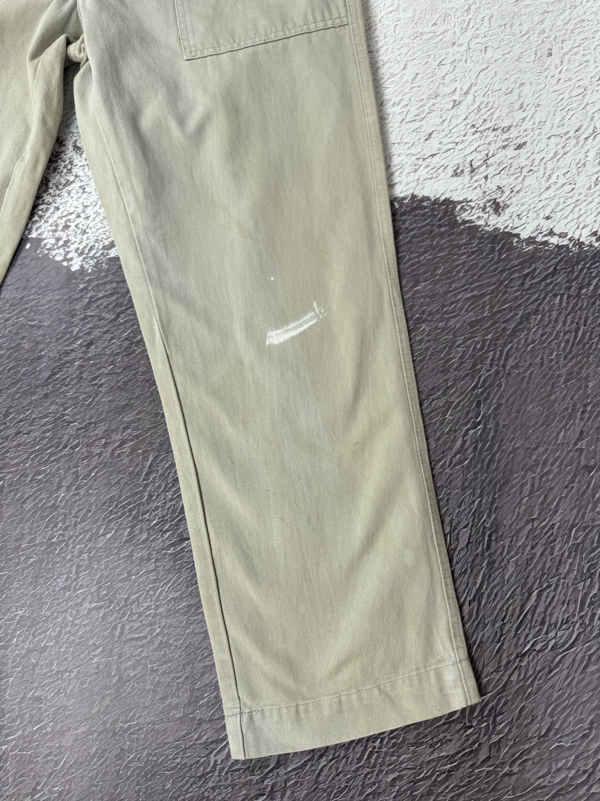 Lee × Vintage Leesures by Lee vintage beige distressed faded cotton pants Size US 34 / EU 50 - 5 Thumbnail