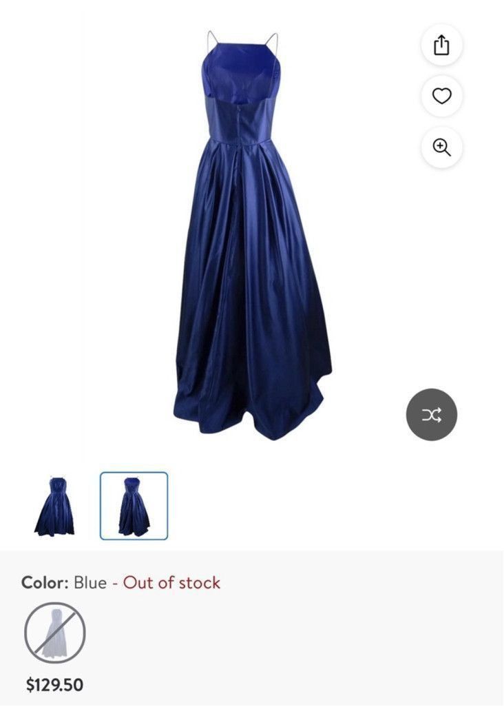 Betsey Johnson Women's B&A by Betsy & Adam Blue Dress Size 14 Size XL / US 12-14 / IT 48-50 - 2 Thumbnail