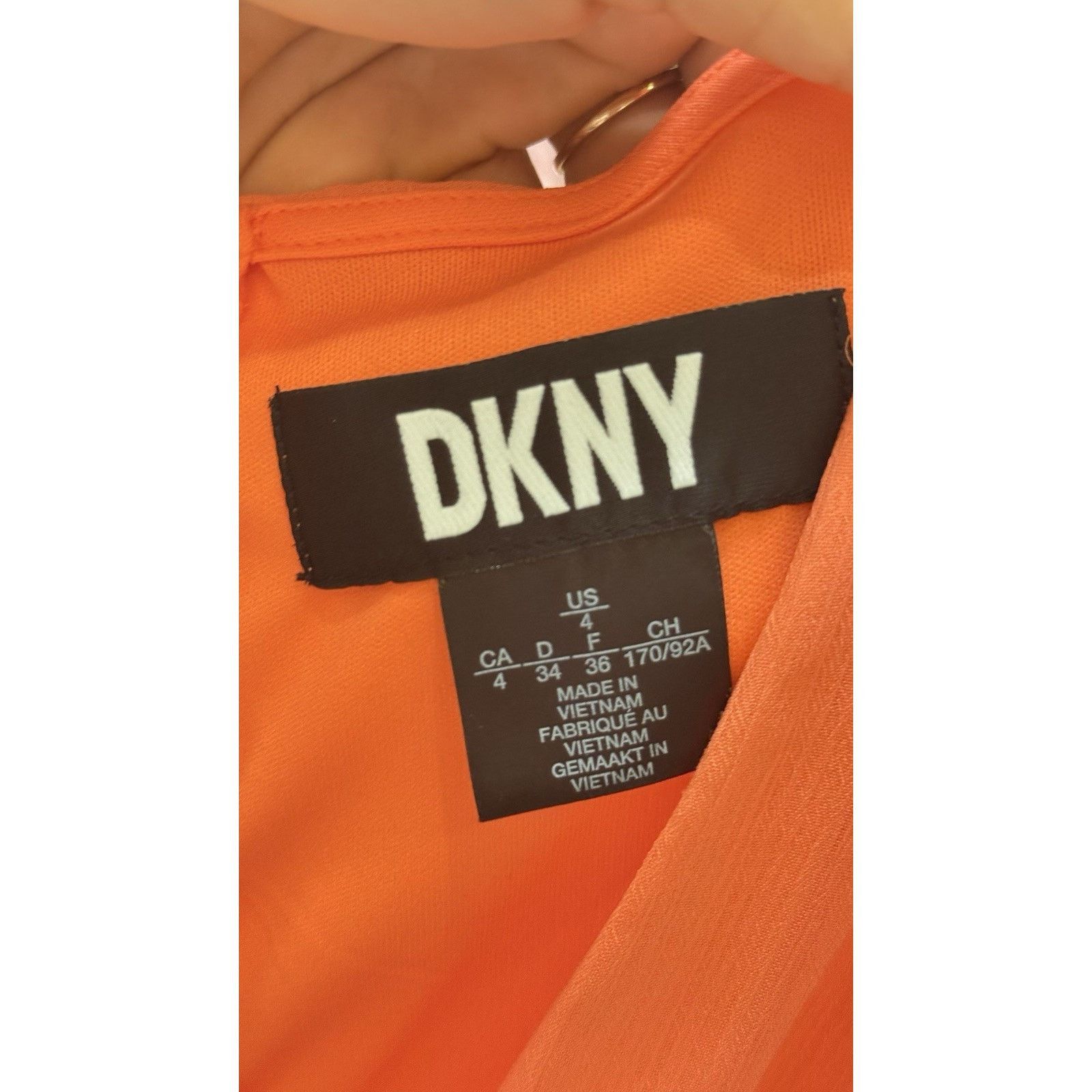 DKNY DKNY Women's Coral Wrap Dress with Ruched Sleeves Size 4 Size S / US 4 / IT 40 - 9 Thumbnail