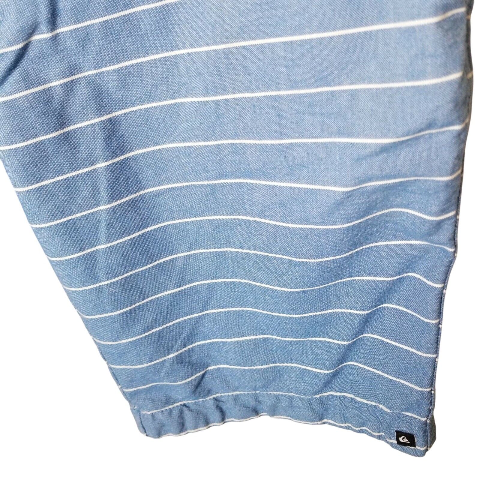 Quiksilver Quiksilver Mens Mong Talk Fixed Waist Shorts Size 32 Striped Size US 32 / EU 48 - 3 Thumbnail