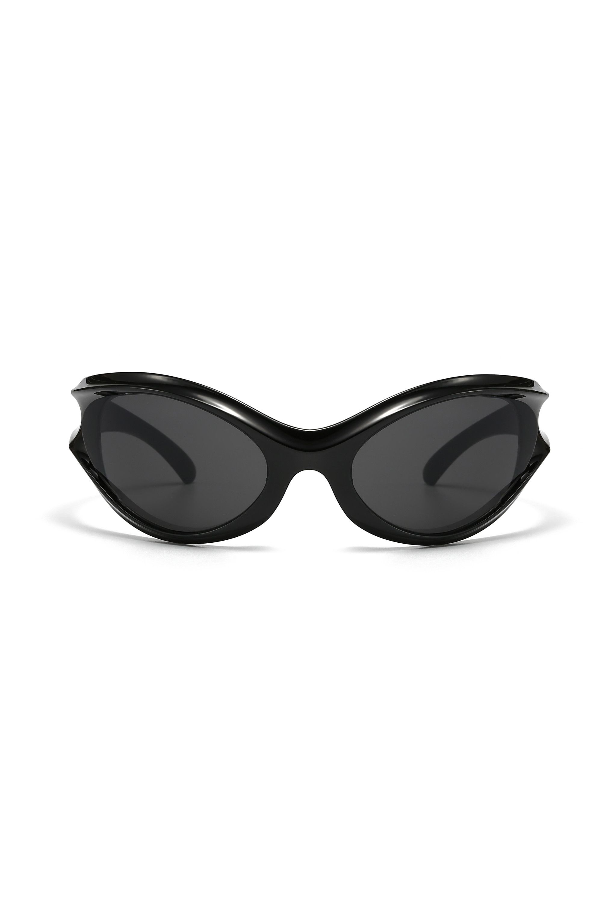 Japanese Brand Y2k Avant Garde Futuristic Round Black Sunglasses Unisex OS Size ONE SIZE - 8 Thumbnail