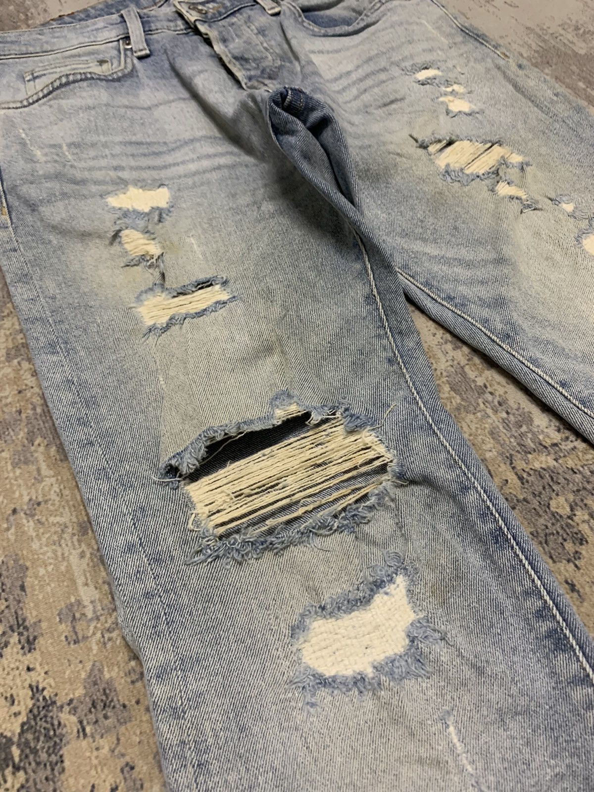 Japanese Brand Japanese Brand Distressed Denim Ripped Skinny Jean Size US 32 / EU 48 - 6 Thumbnail