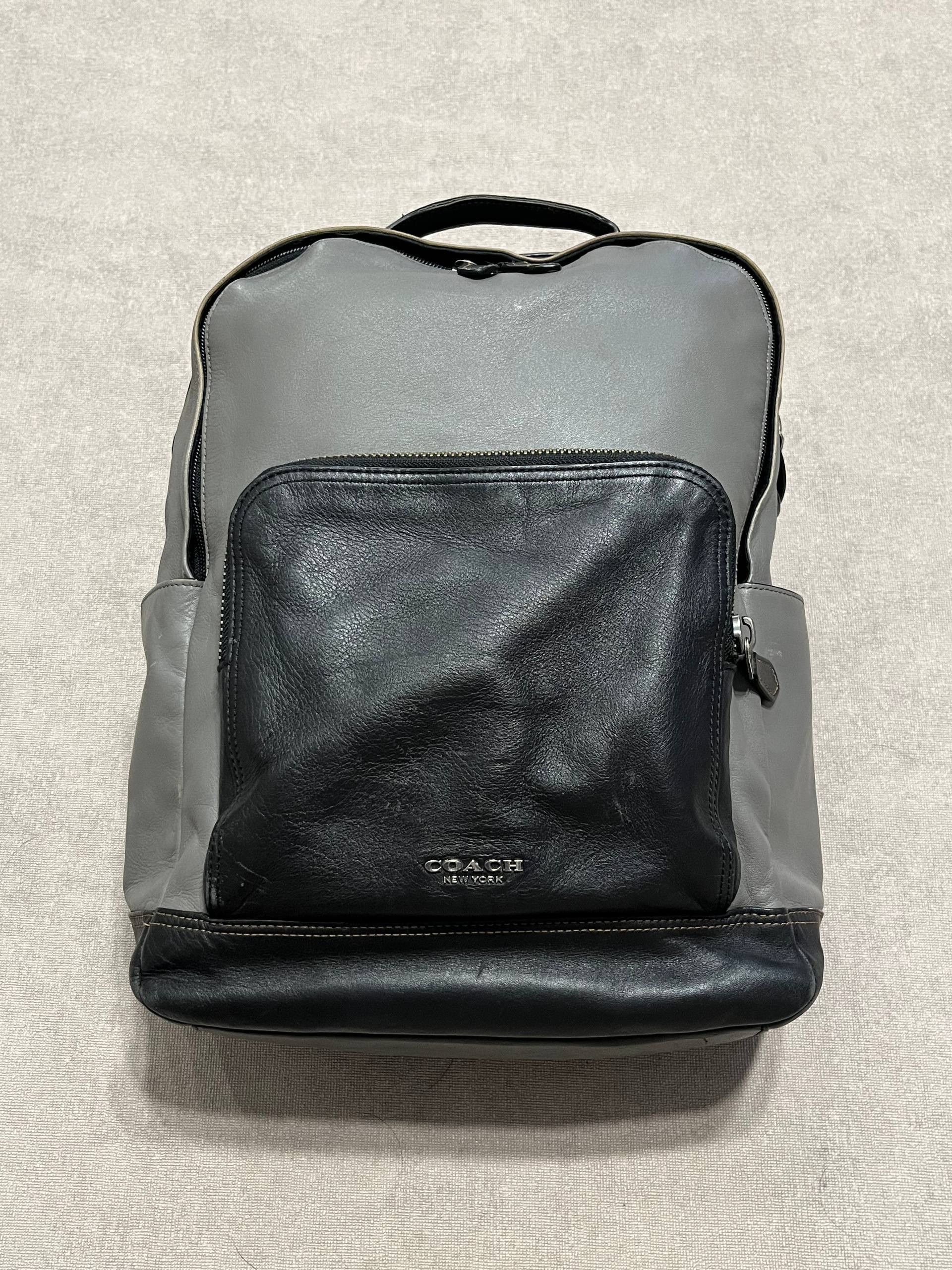 Coach Rare Coach Leather Back Pack Bag Mens Black Vintage Luxury Size ONE SIZE - 1 Thumbnail
