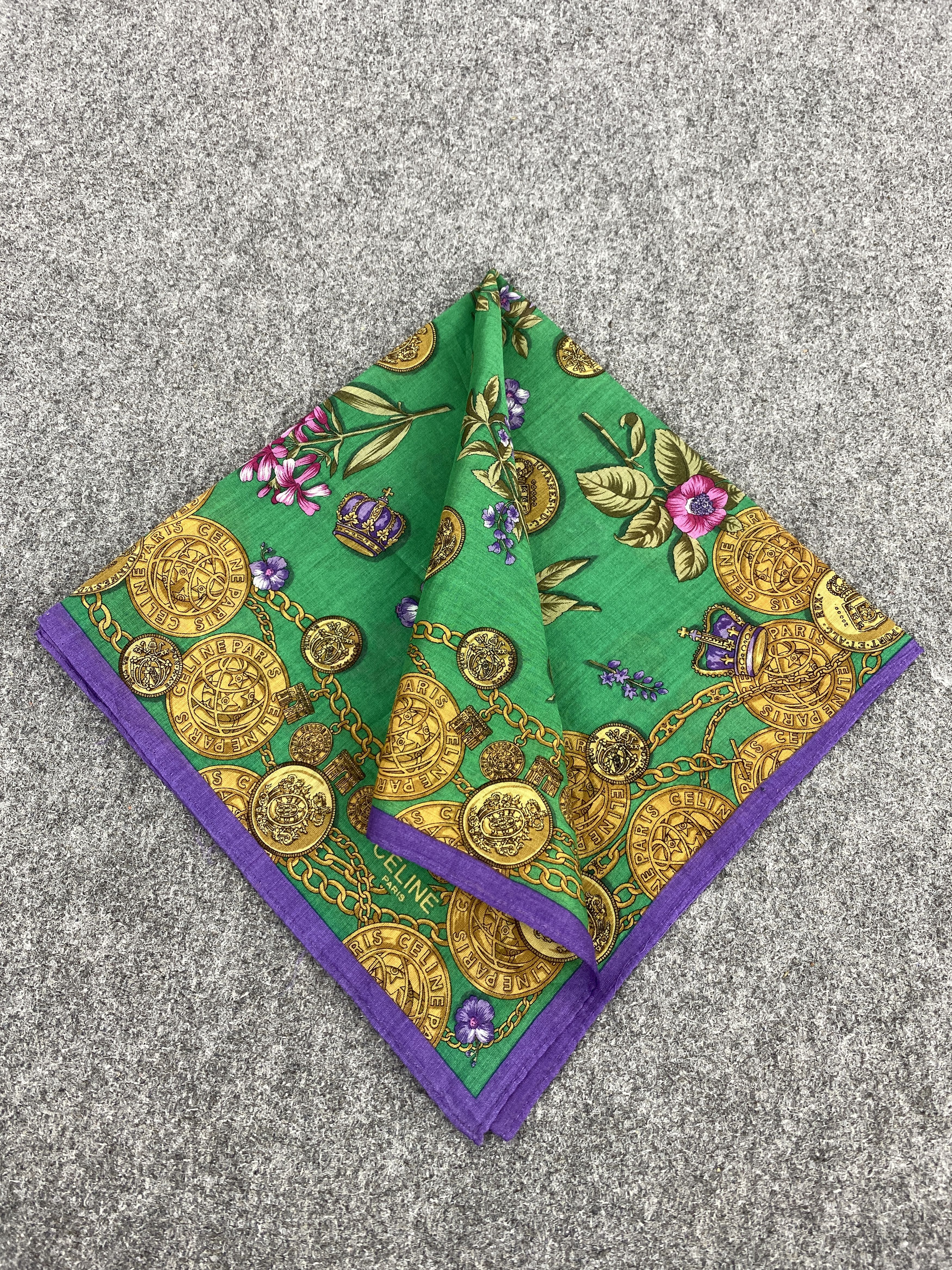 Celine Vintage Celine Handkerchief / Neckerchief KT0291 Size ONE SIZE - 3 Thumbnail