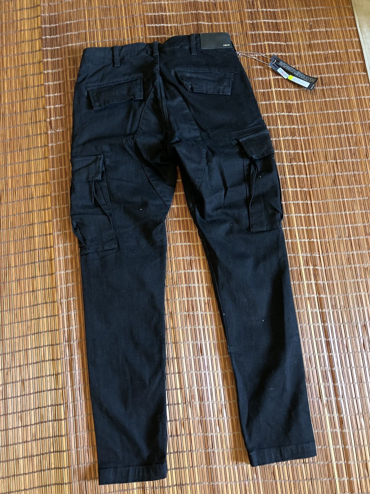 Amiri Mike Amiri Black Cargo Denim Tapered jeans with pockets Size 27" / US 4 / IT 40 - 5 Thumbnail