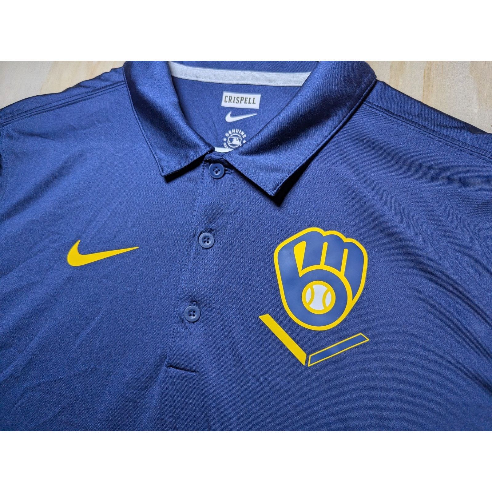 Nike Nike Men's Large Team Issued Milwaukee Brewers Authentic Size US L / EU 52-54 / 3 - 4 Thumbnail