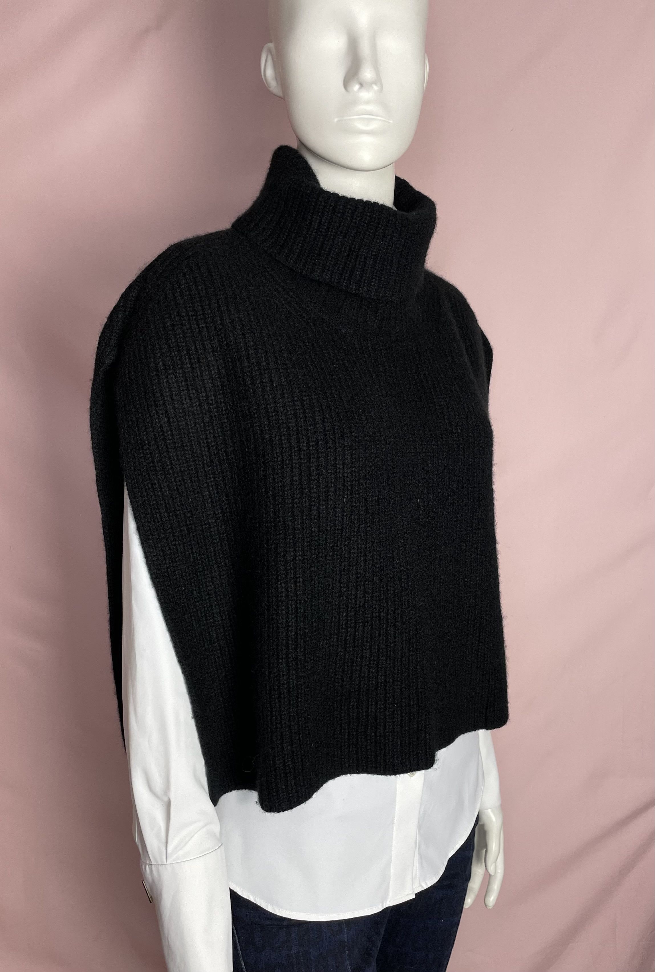 Cos COS Open-Side Cashmere Vest Black Size ONE SIZE - 4 Thumbnail