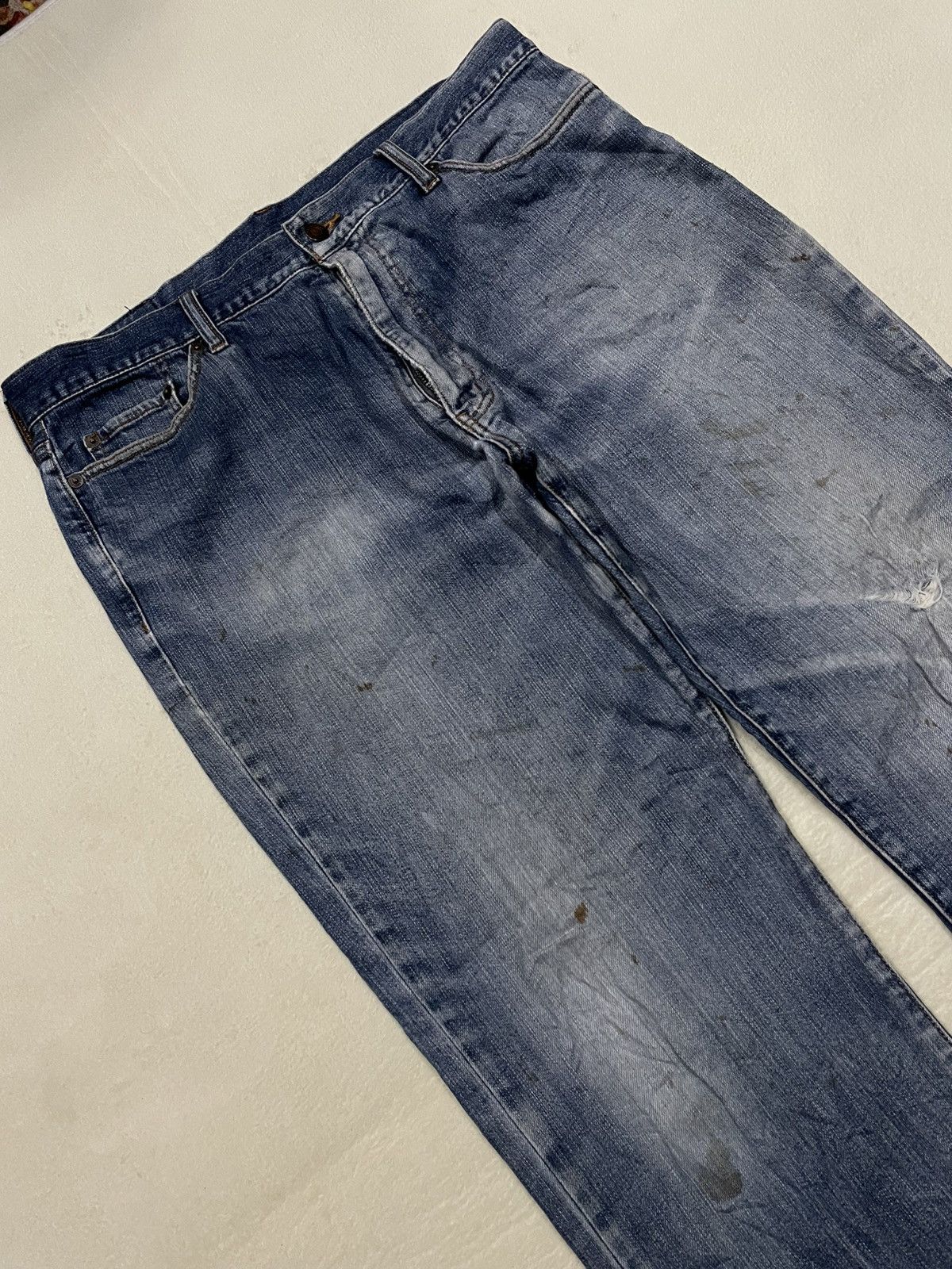 Japanese Brand Vintage Crocodile Mudwash Distressed Denim Jeans Size US 36 / EU 52 - 6 Thumbnail