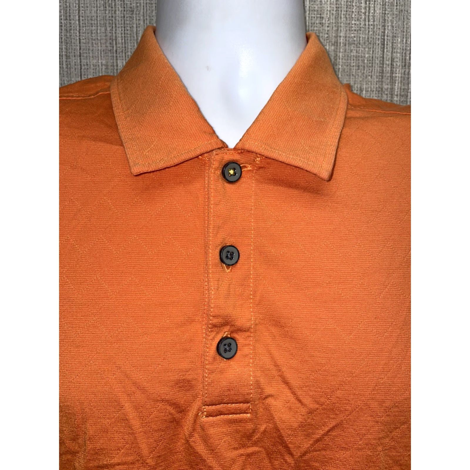 Tommy Bahama Tommy Bahama Polo Golf Mens L Orange Cotton Slik Blend Polo Size US L / EU 52-54 / 3 - 2 Thumbnail