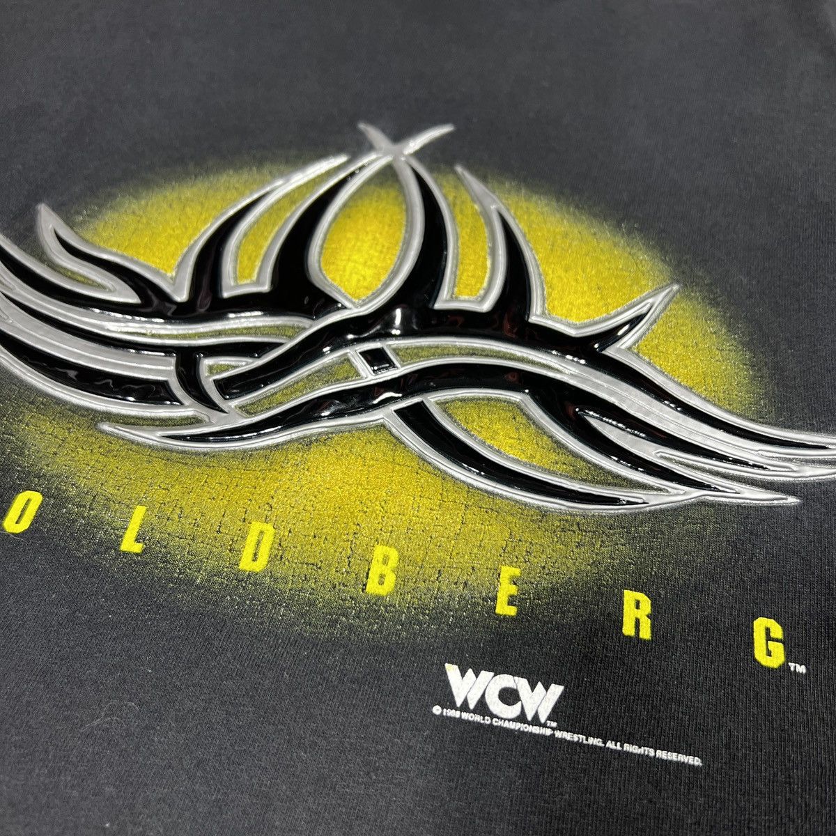 WWE Vintage 1998 GOLDBERG PUFF PRINT WCW Size US L / EU 52-54 / 3 - 4 Thumbnail