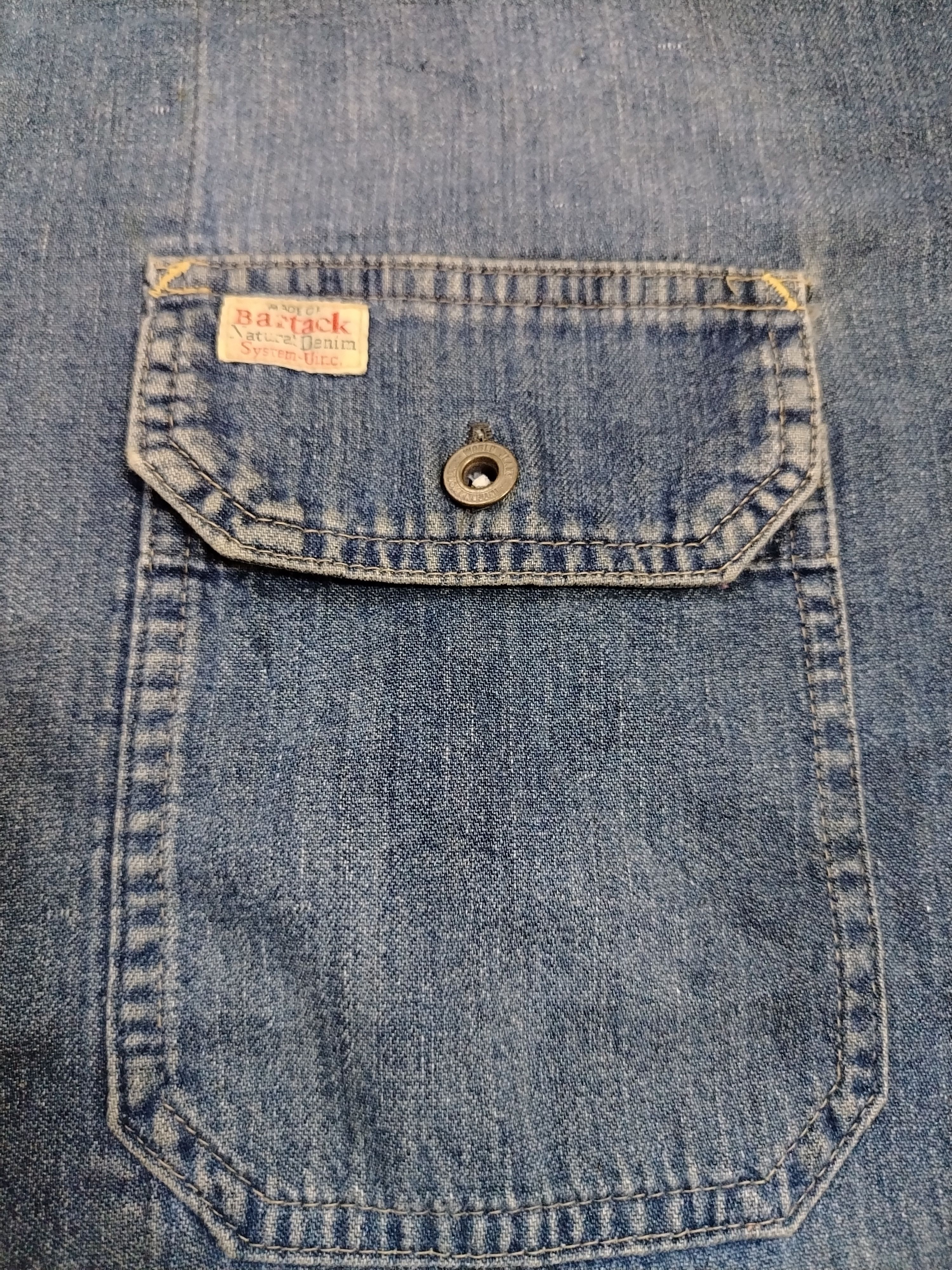 Japanese Brand Bartack denim shirt Size US L / EU 52-54 / 3 - 6 Thumbnail