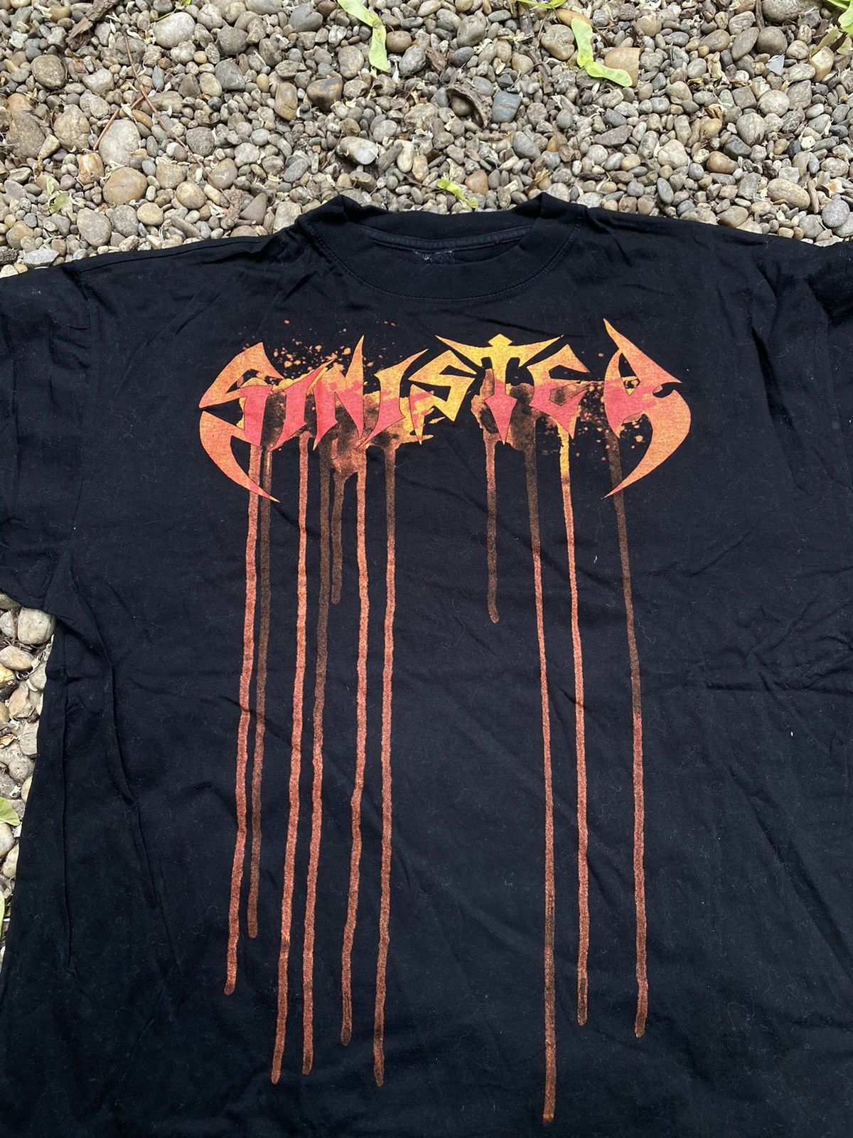 Band Tees × Vintage Vintage Sinister Death Metal Rock T-Shirt Size US XL / EU 56 / 4 - 3 Thumbnail
