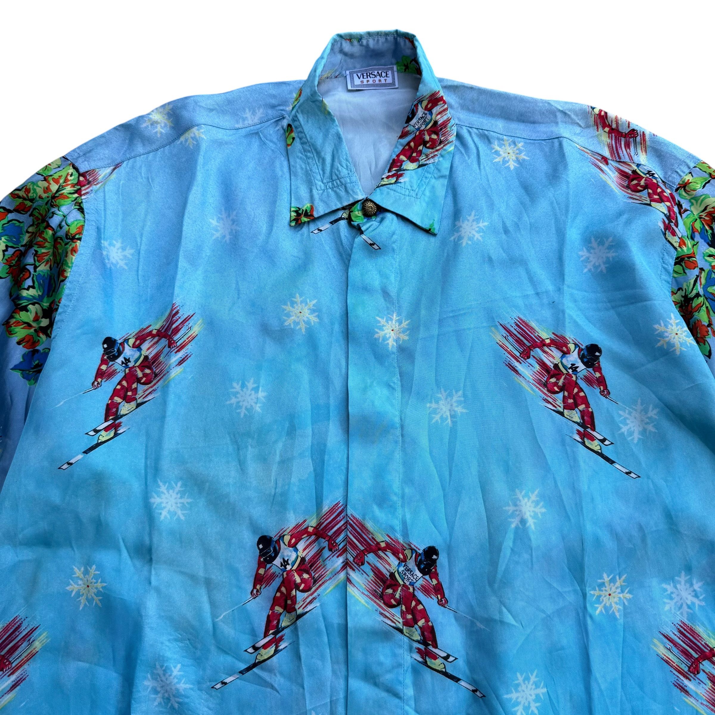 Versace Vintage Versace Sport Silk Shirt Size US M / EU 48-50 / 2 - 5 Thumbnail