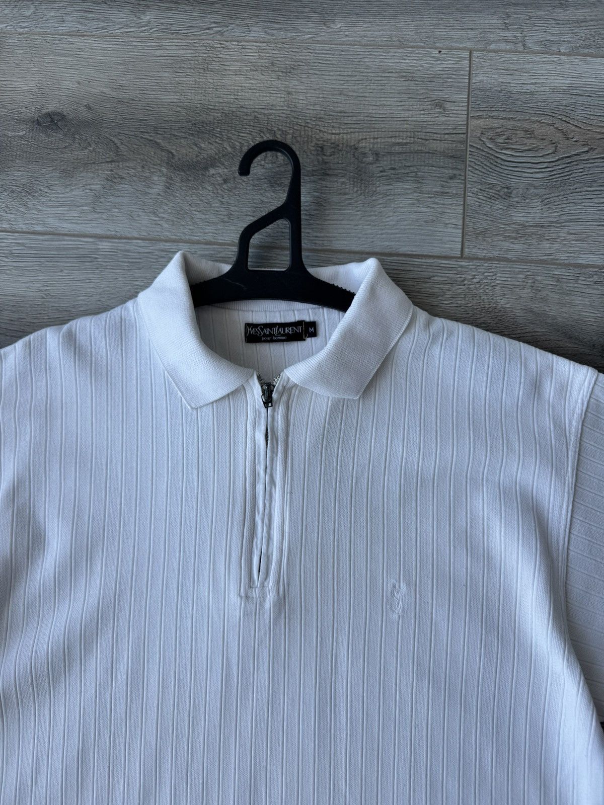 Yves Saint Laurent Vintage YSL Luxury Men's Zip Polo Size US M / EU 48-50 / 2 - 3 Thumbnail