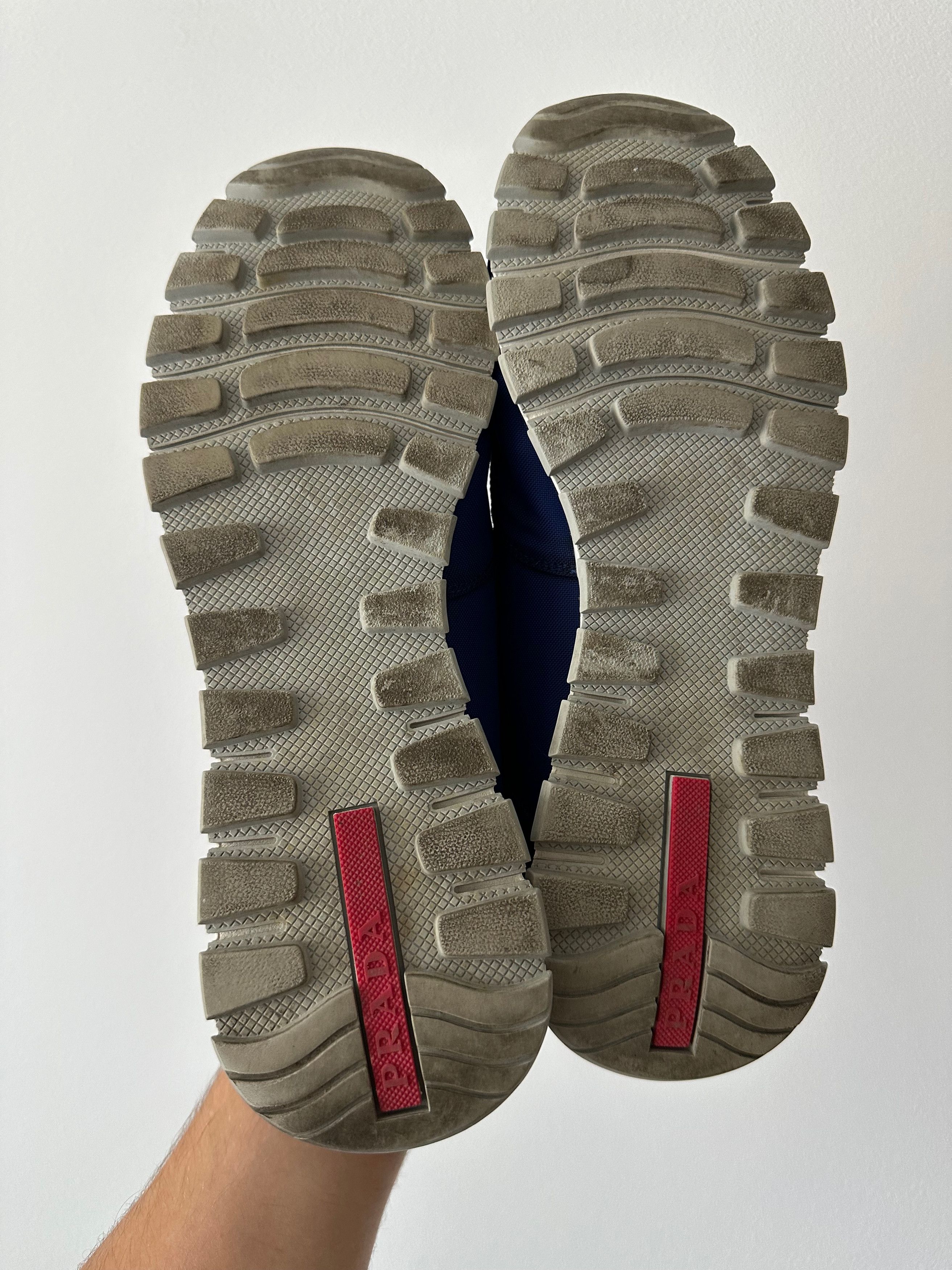 Prada PRADA 4D2805 low top slip on sneakers matchrace fabric Size US 11 / EU 44 - 5 Thumbnail
