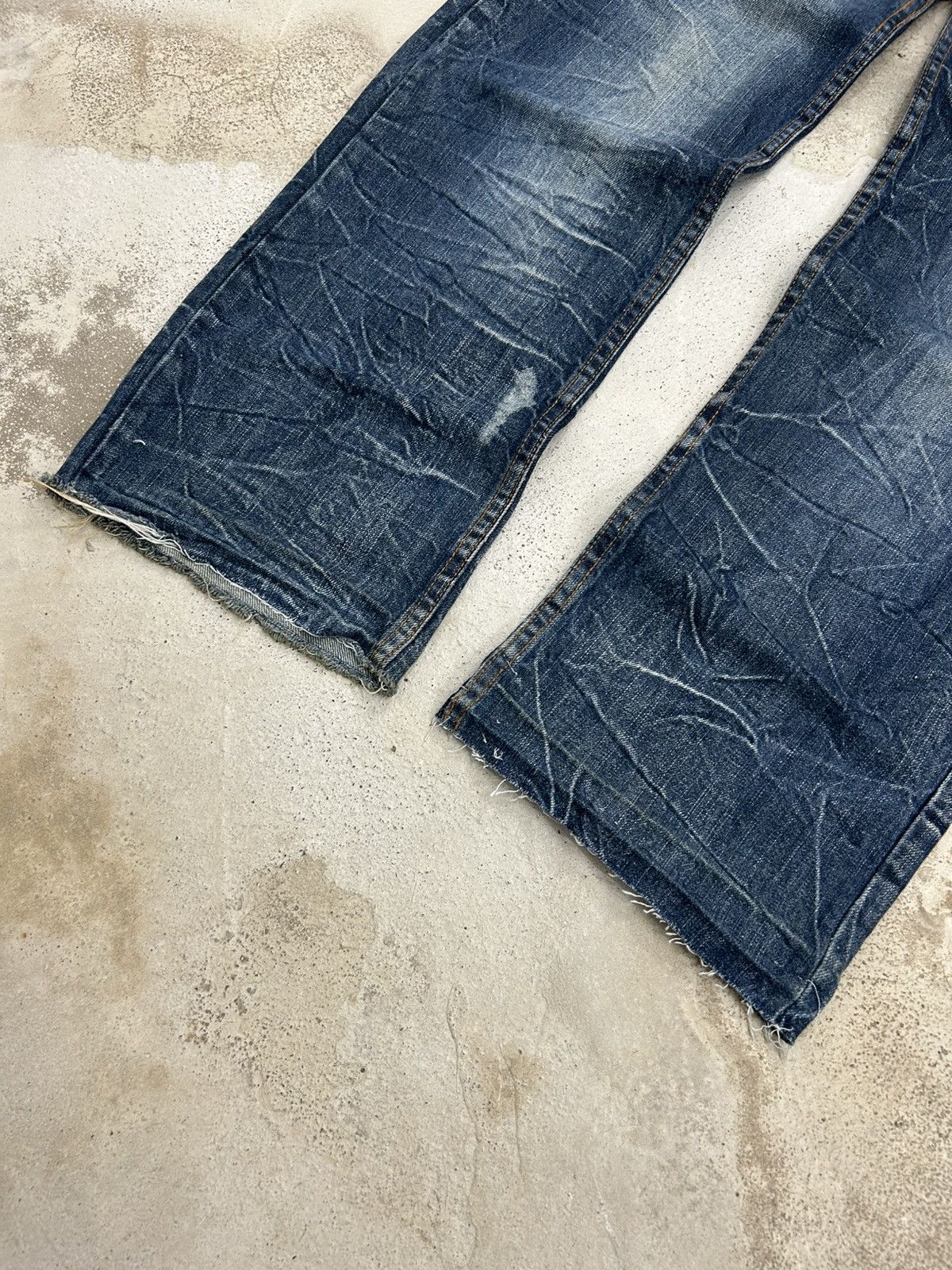 GOSTAR DE FUGA Vintage Y2k Nylaus Distressed Clawn Marks Straight Cut Size US 33 - 3 Thumbnail