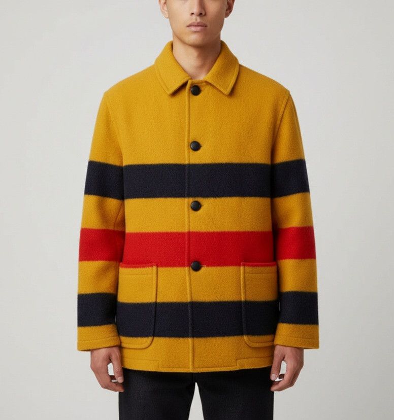 Tommy Hilfiger MADE IN ENGLAND TOMMY HILFINGER COLOR BLOCK WOOL JACKET Size US L / EU 52-54 / 3 - 1 Thumbnail