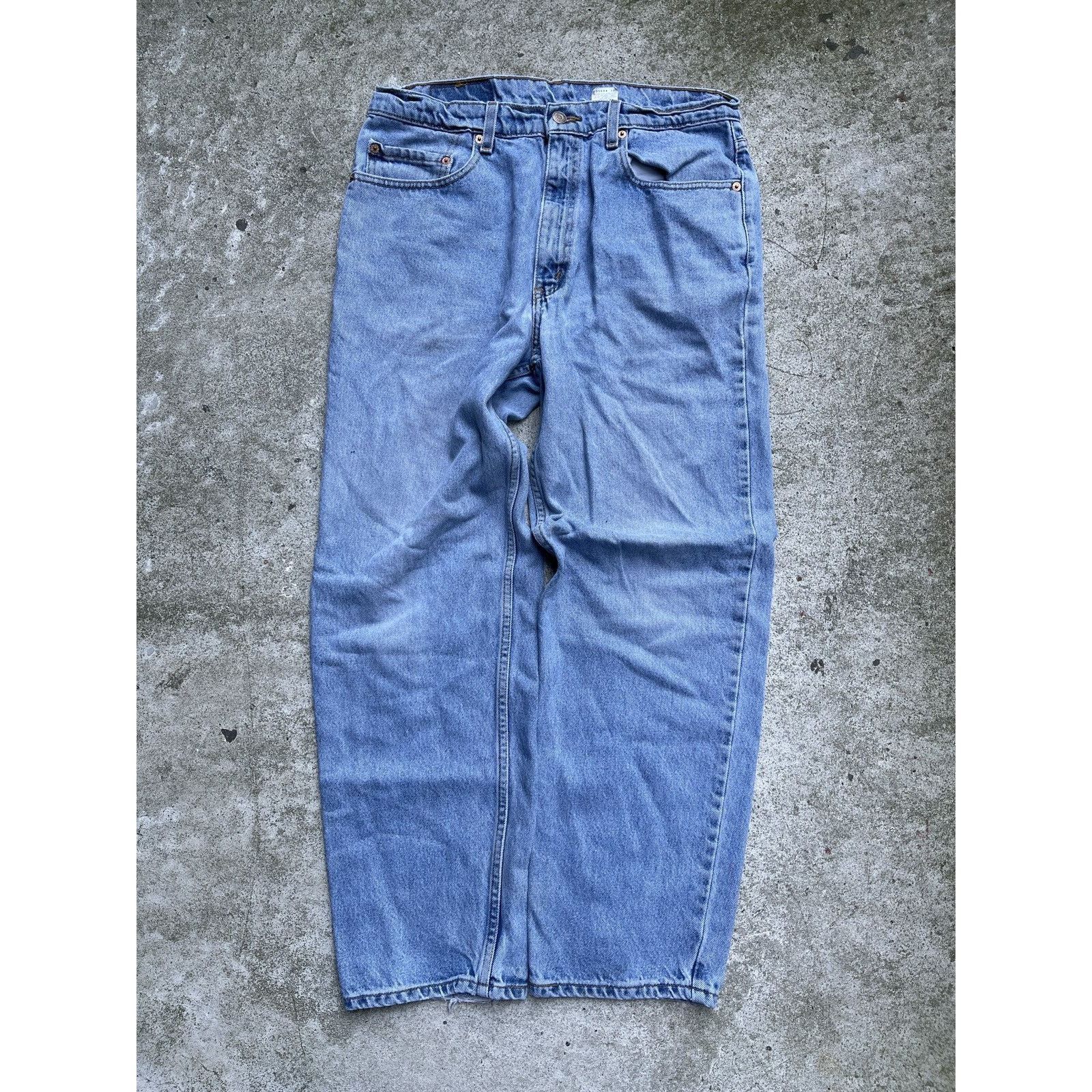 Levi's VINTAGE LEVI’S 550 LIGHT WASH DENIM JEANS Size US 35 - 1 Thumbnail