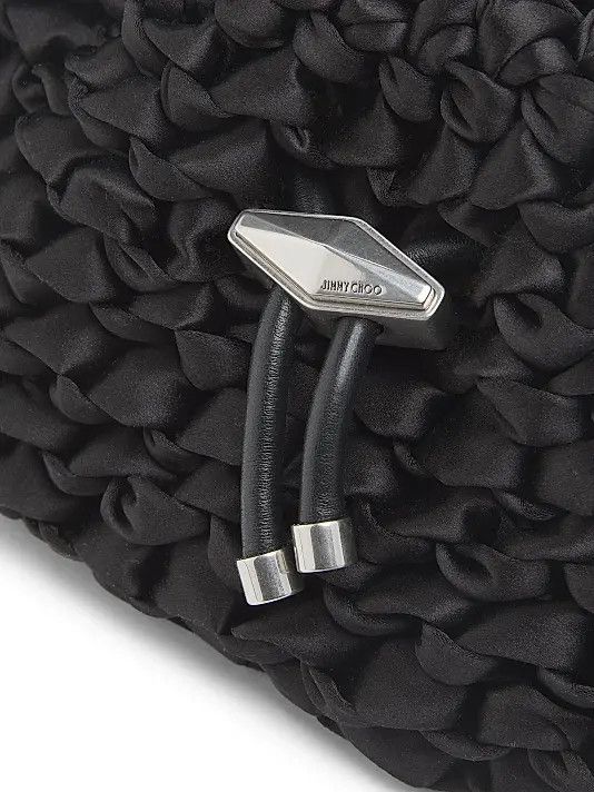Jimmy Choo os11x0626 Size: OS / Cinch Woven Satin Top Handle Bag Size ONE SIZE - 4 Thumbnail
