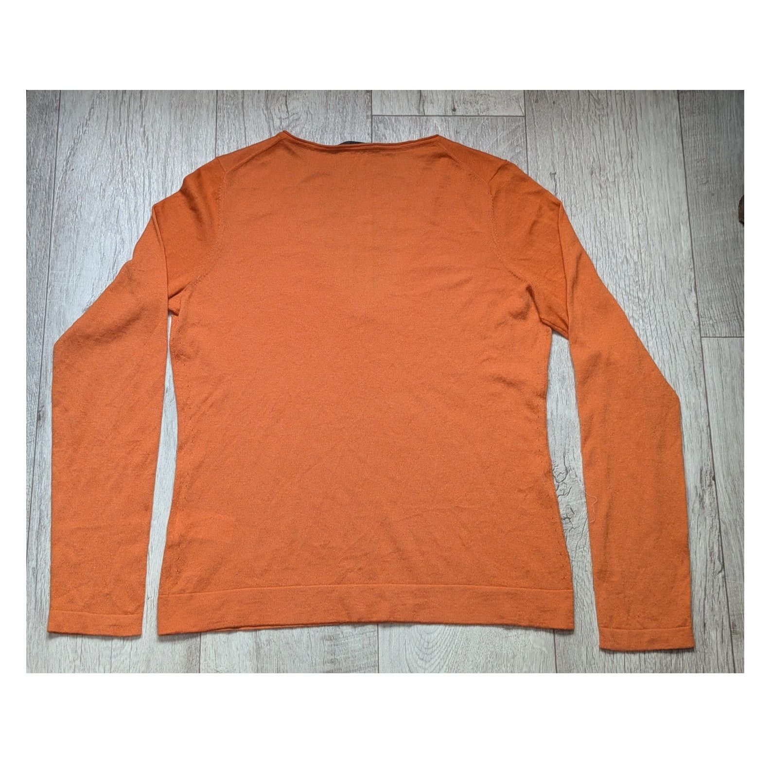 Hugo Boss Hugo Boss Orange Long Sleeve V-Neck Pullover Sweater L Size L / US 10 / IT 46 - 3 Thumbnail
