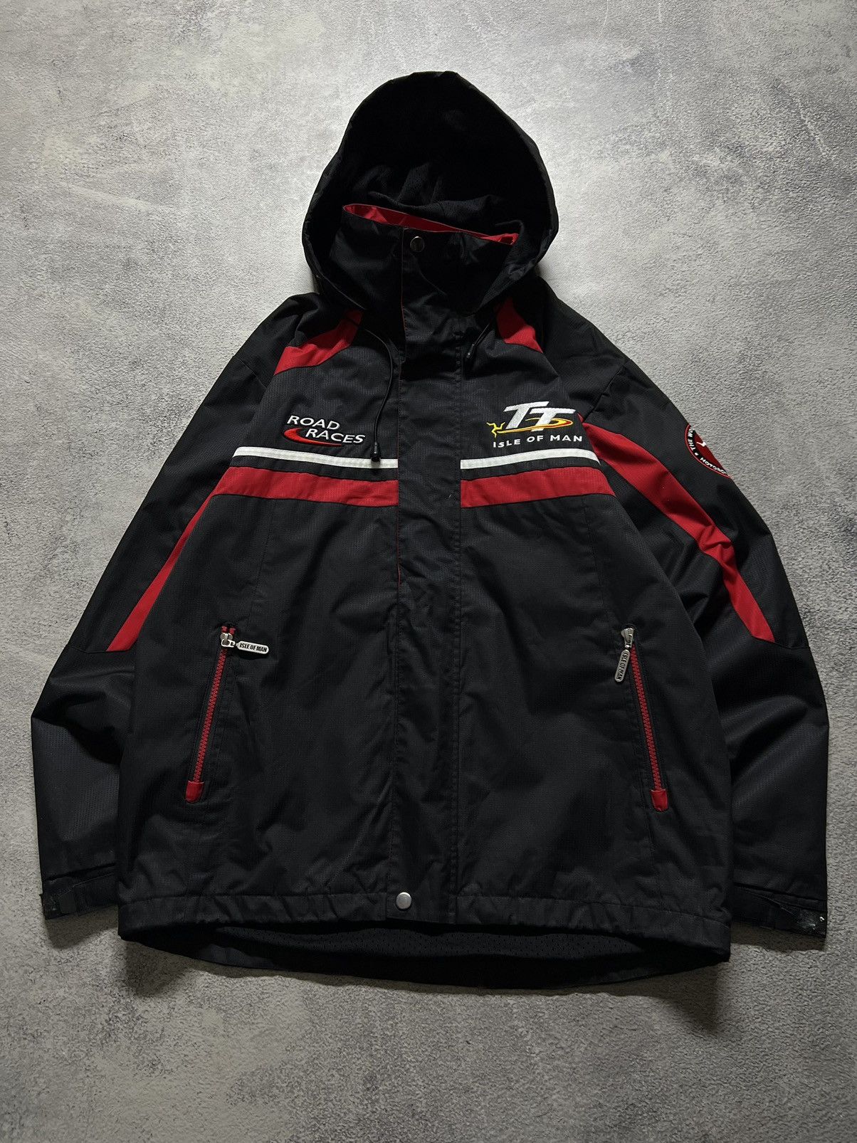 Vintage Vintage Y2k Isle Of Man Road Races Nylon Racing Jacket 00’s Size US S / EU 44-46 / 1 - 1 Thumbnail
