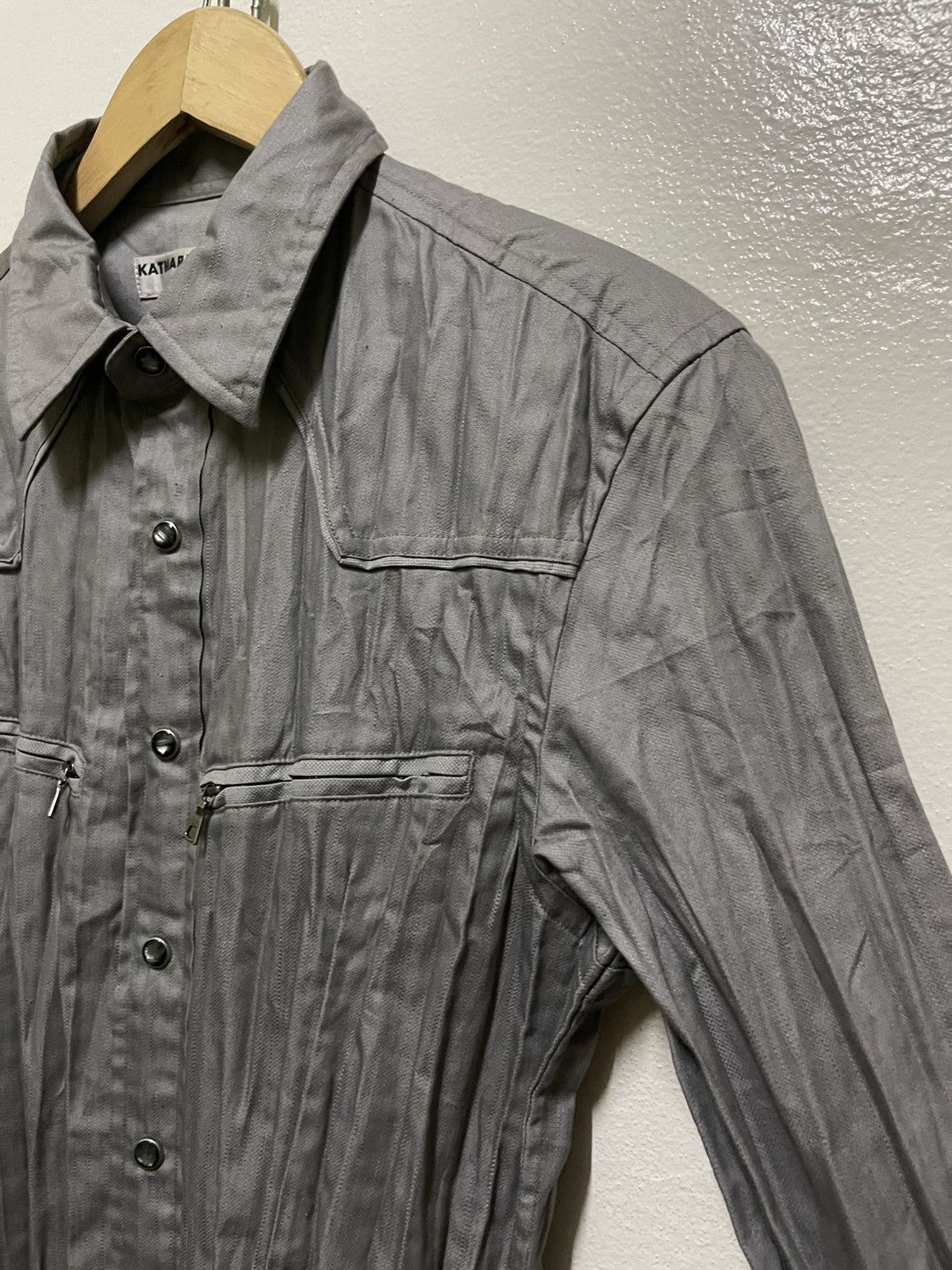 Japanese Brand × Katharine Hamnett London Katharine Hamnett London Pleated Western Snap Button Size M / US 6-8 / IT 42-44 - 4 Thumbnail