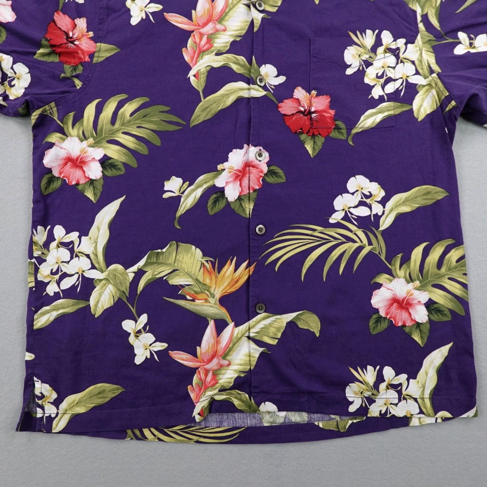 Tommy Bahama VINTAGE Tommy Bahama Shirt Men XL Purple Floral Hawaiian Aloha Button Up Camp Silk Blend Size US XL / EU 56 / 4 - 4 Thumbnail