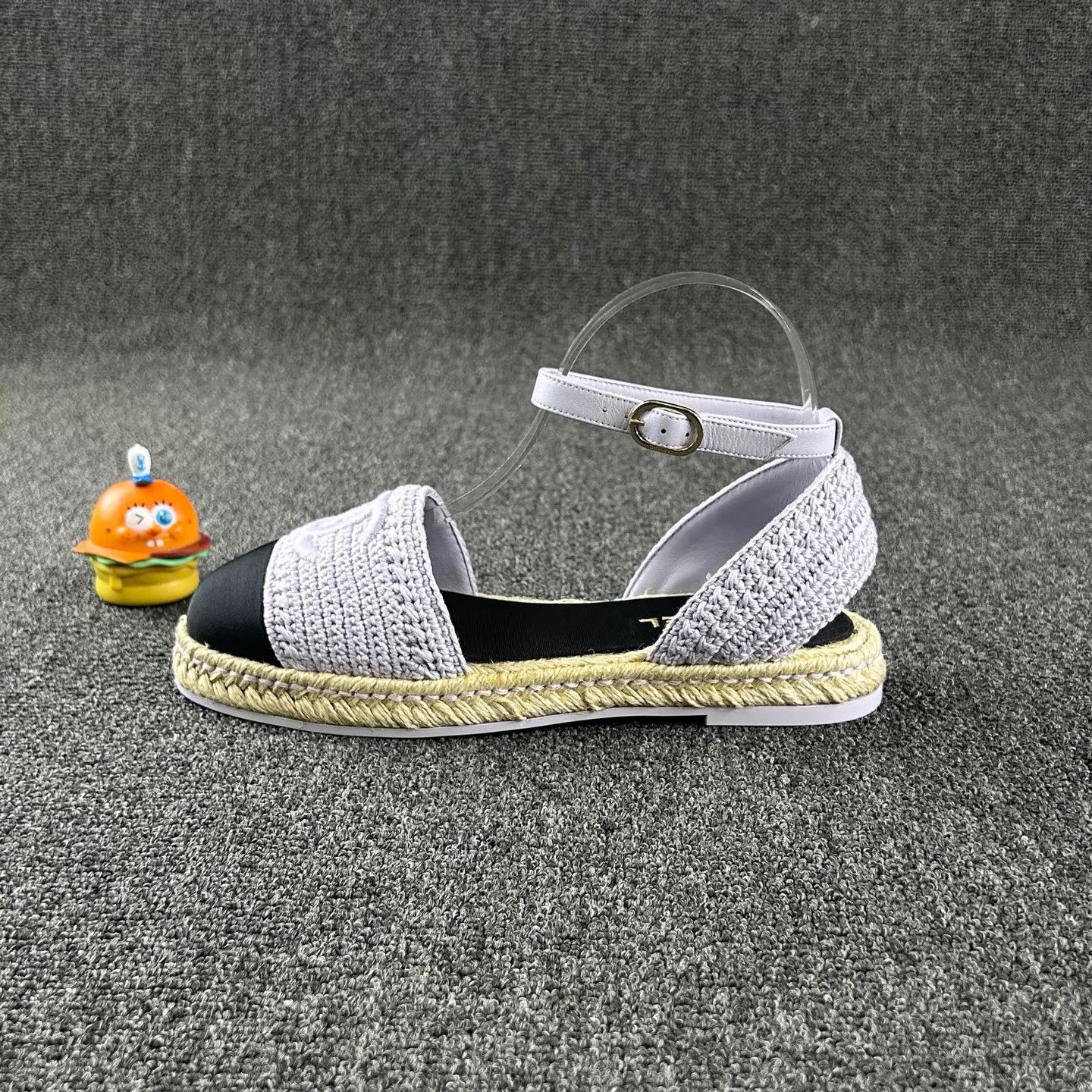 Chanel Chanel Women's Purple Woven Fisherman Sandal 38 Size US 7.5 / IT 37.5 - 3 Thumbnail