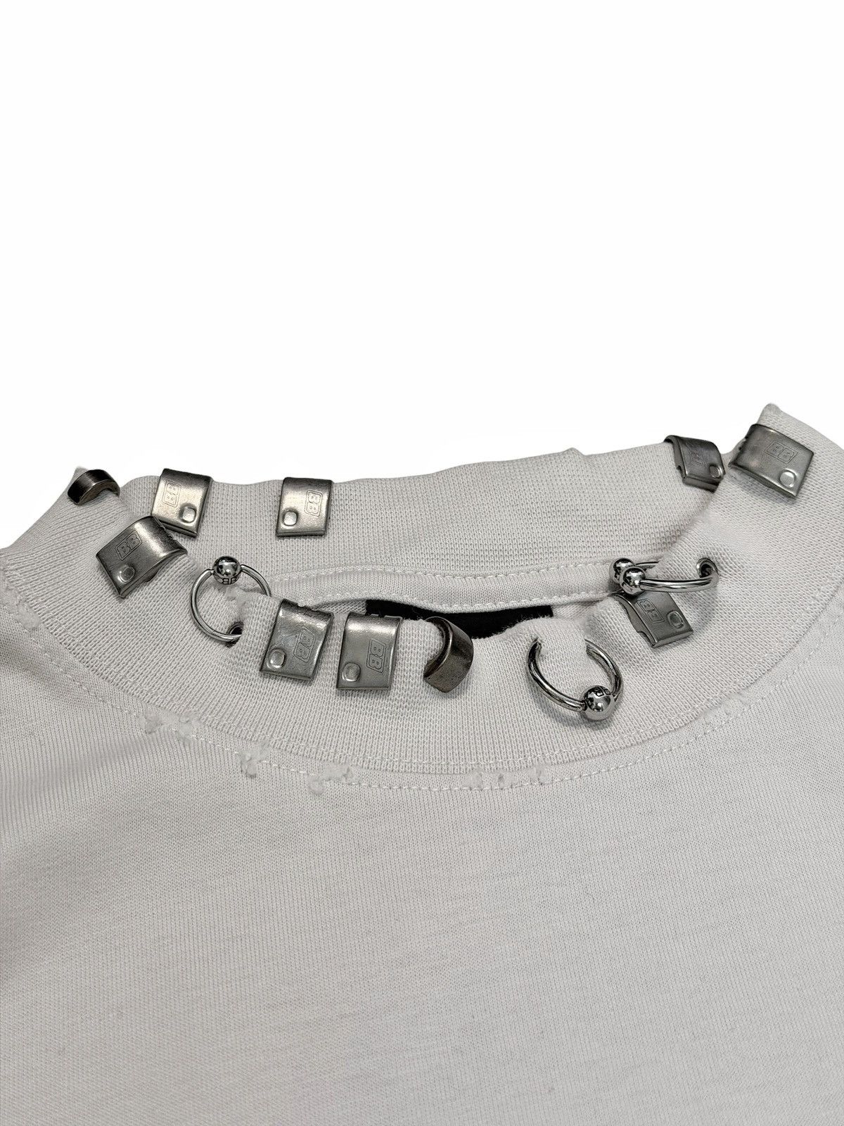 Balenciaga Pierced Distressed Goth Shirt Size US L / EU 52-54 / 3 - 3 Thumbnail