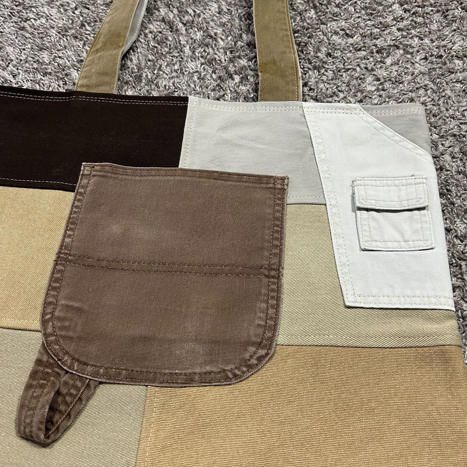 Dickies × Handmade Handmade Bag Patchwork Denim Tote Bag Shoulder Bag Canvas Size ONE SIZE - 2 Thumbnail