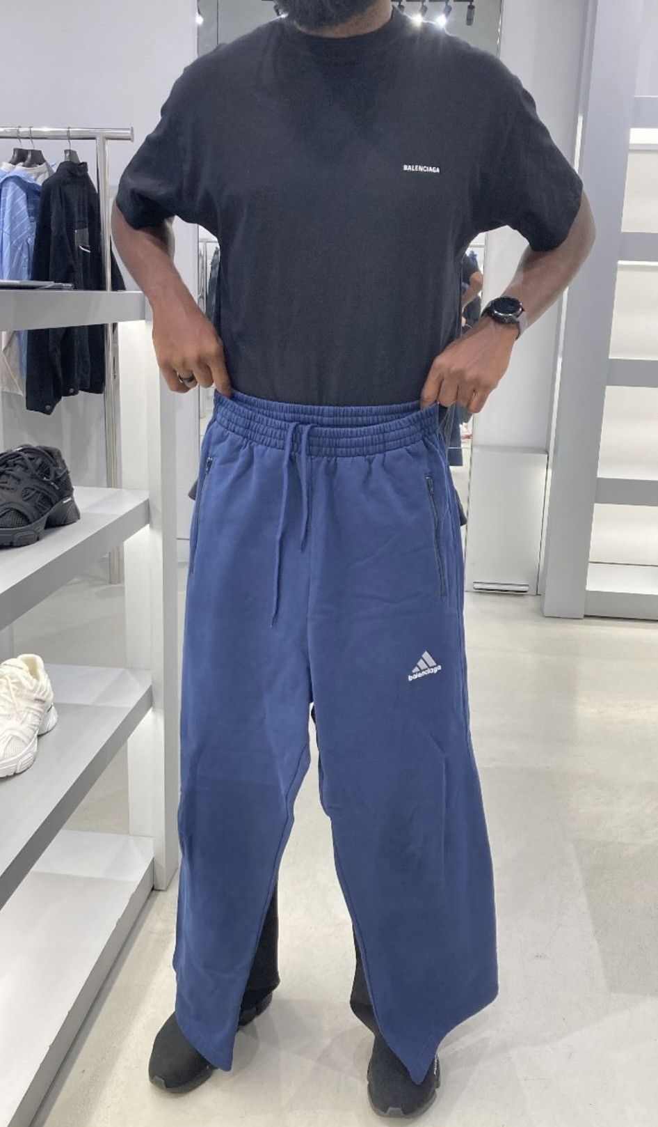 Adidas × Balenciaga 🍎RARE FIND 1.2K VALUE🍎 x Adidas Baggy Cotton Sweatpants Size US 30 / EU 46 - 4 Thumbnail