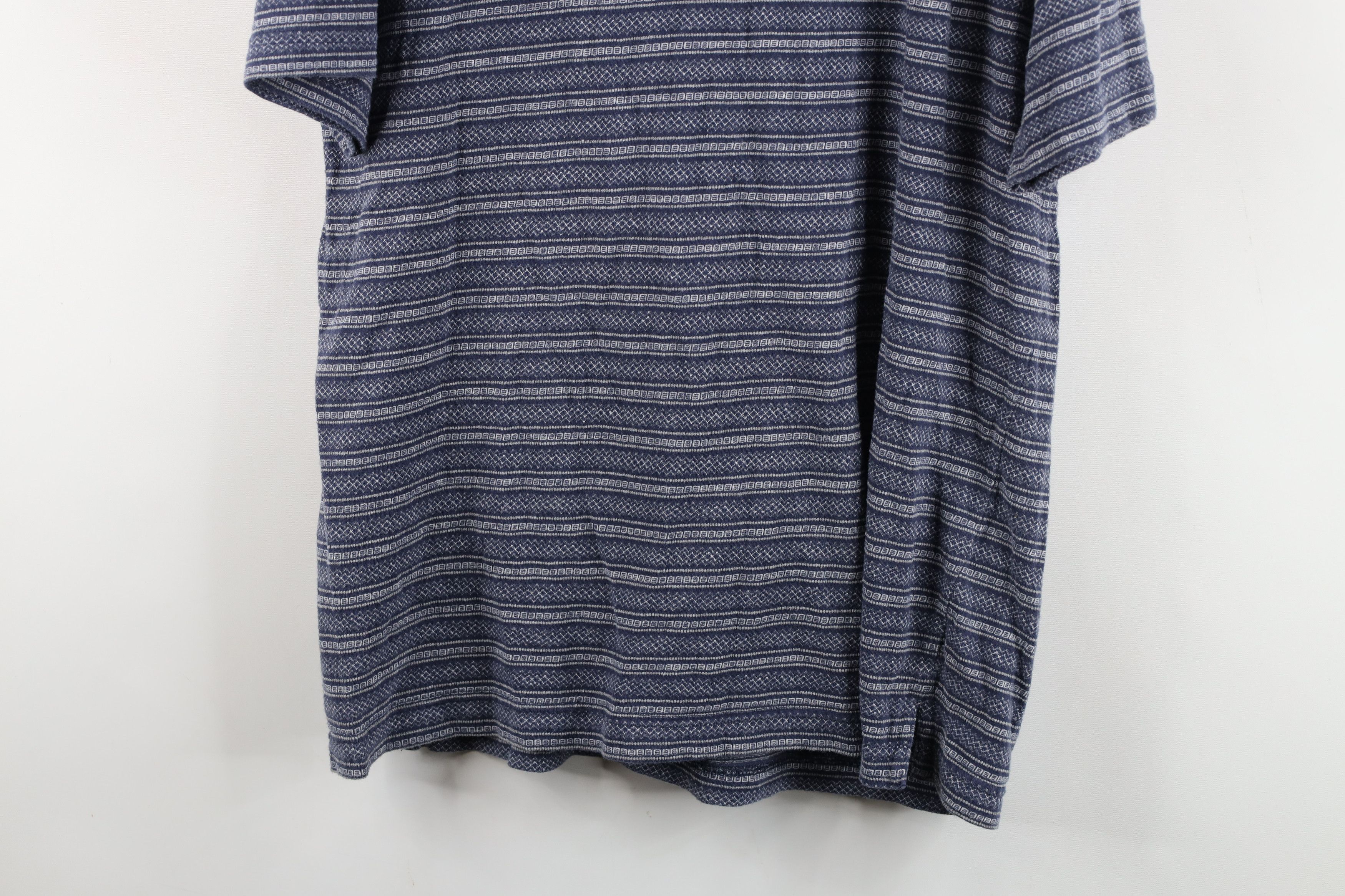 Vintage Vintage 90s Streetwear Striped Knit Henley T-Shirt Size US M / EU 48-50 / 2 - 10 Thumbnail